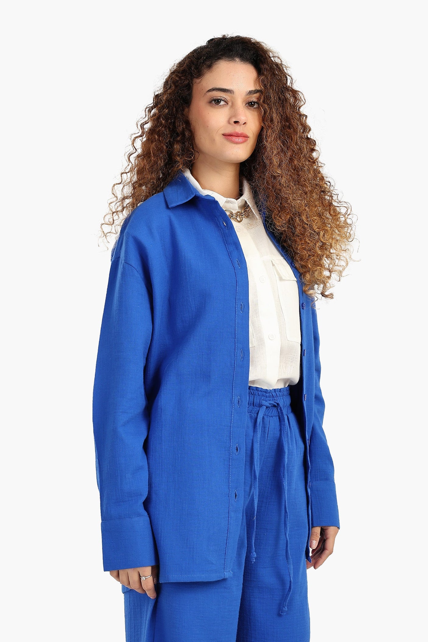 Carina - Button-Up Lounge Shirt