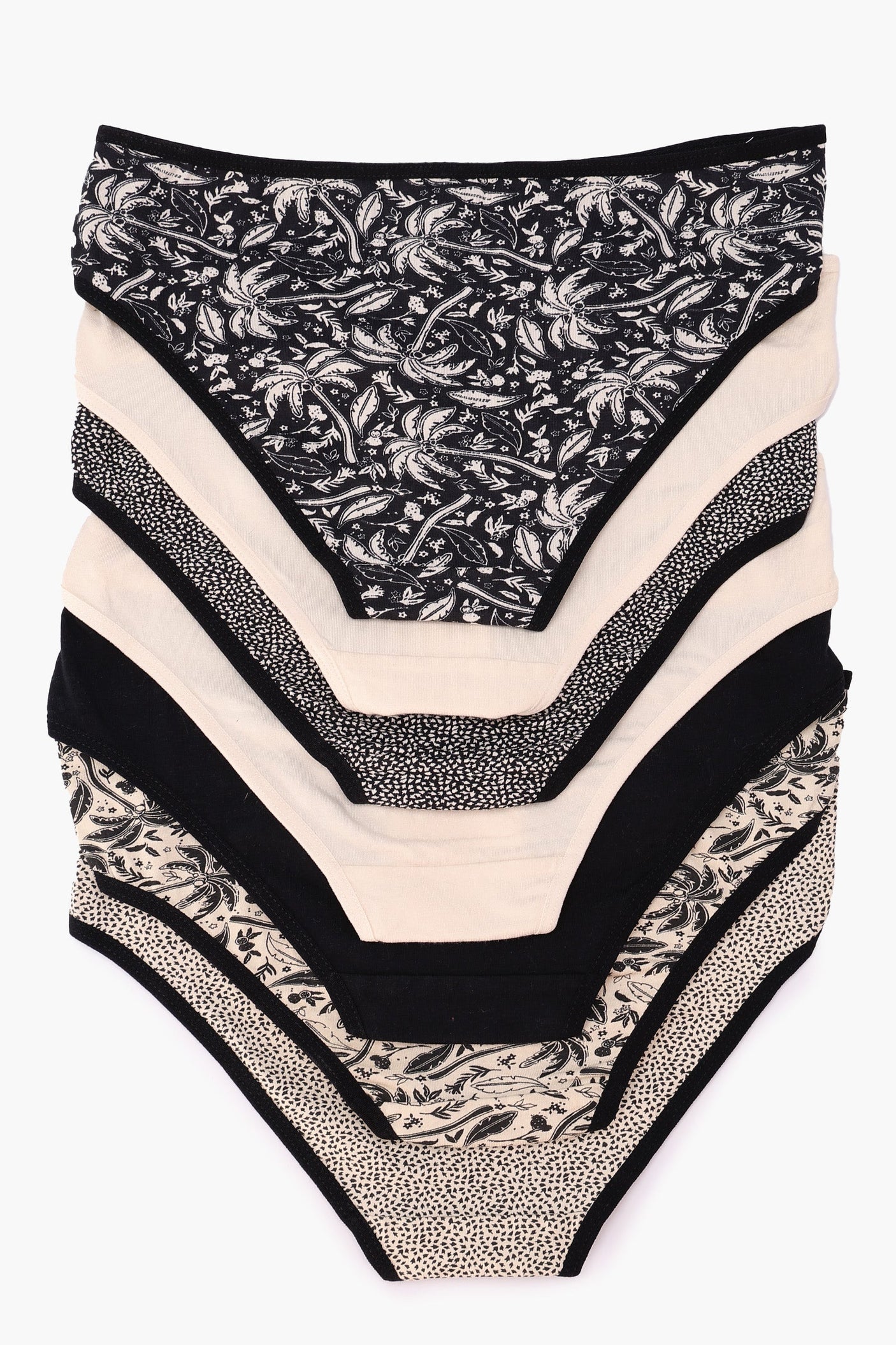 كارينا - مجموعة من 7 سراويل بيكيني ملونة