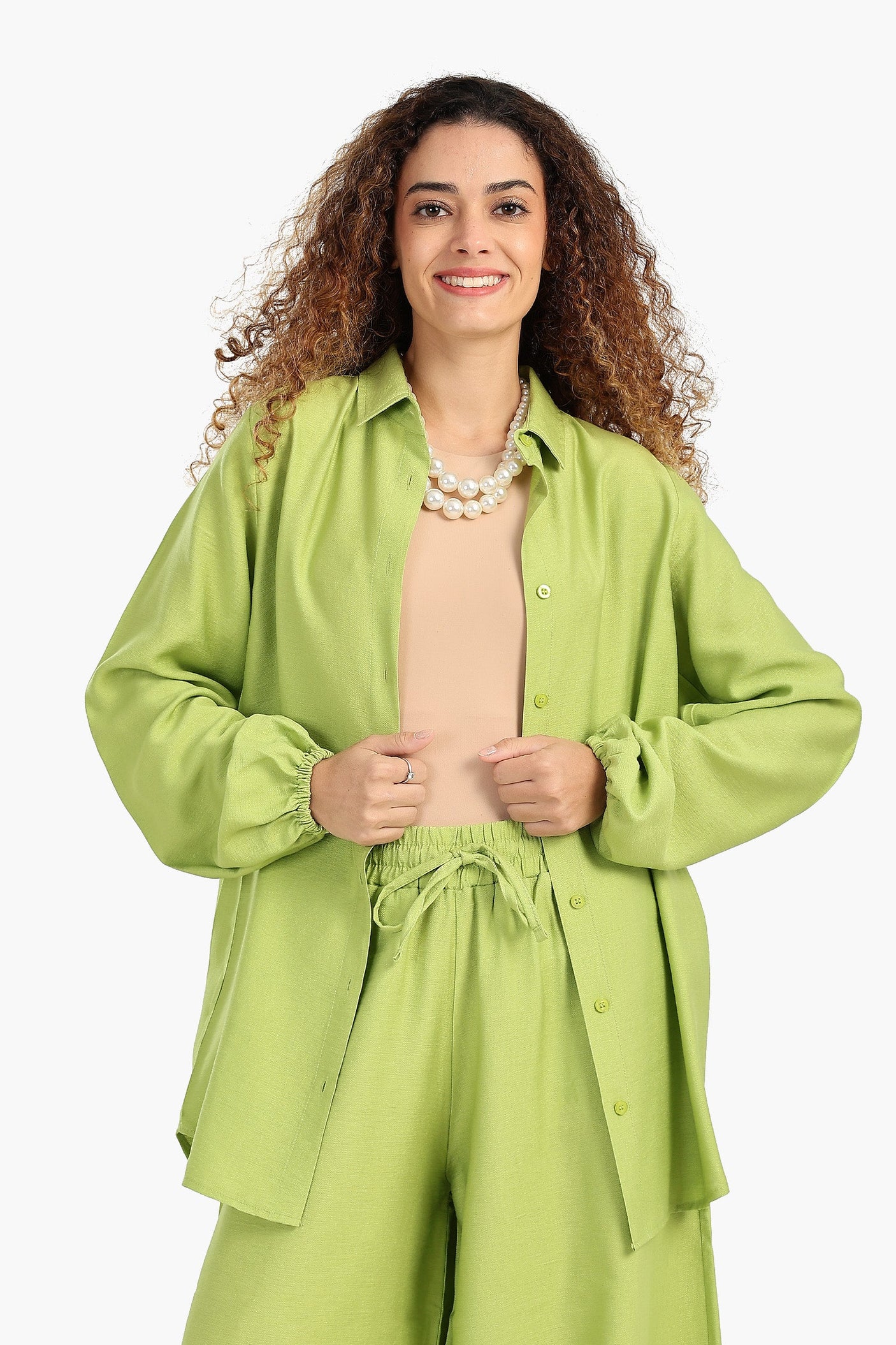 كارينا - قميص كتان بأكمام طويلة