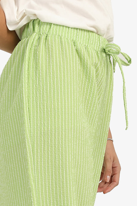 Carina - Comfy Striped Wide Leg Pants