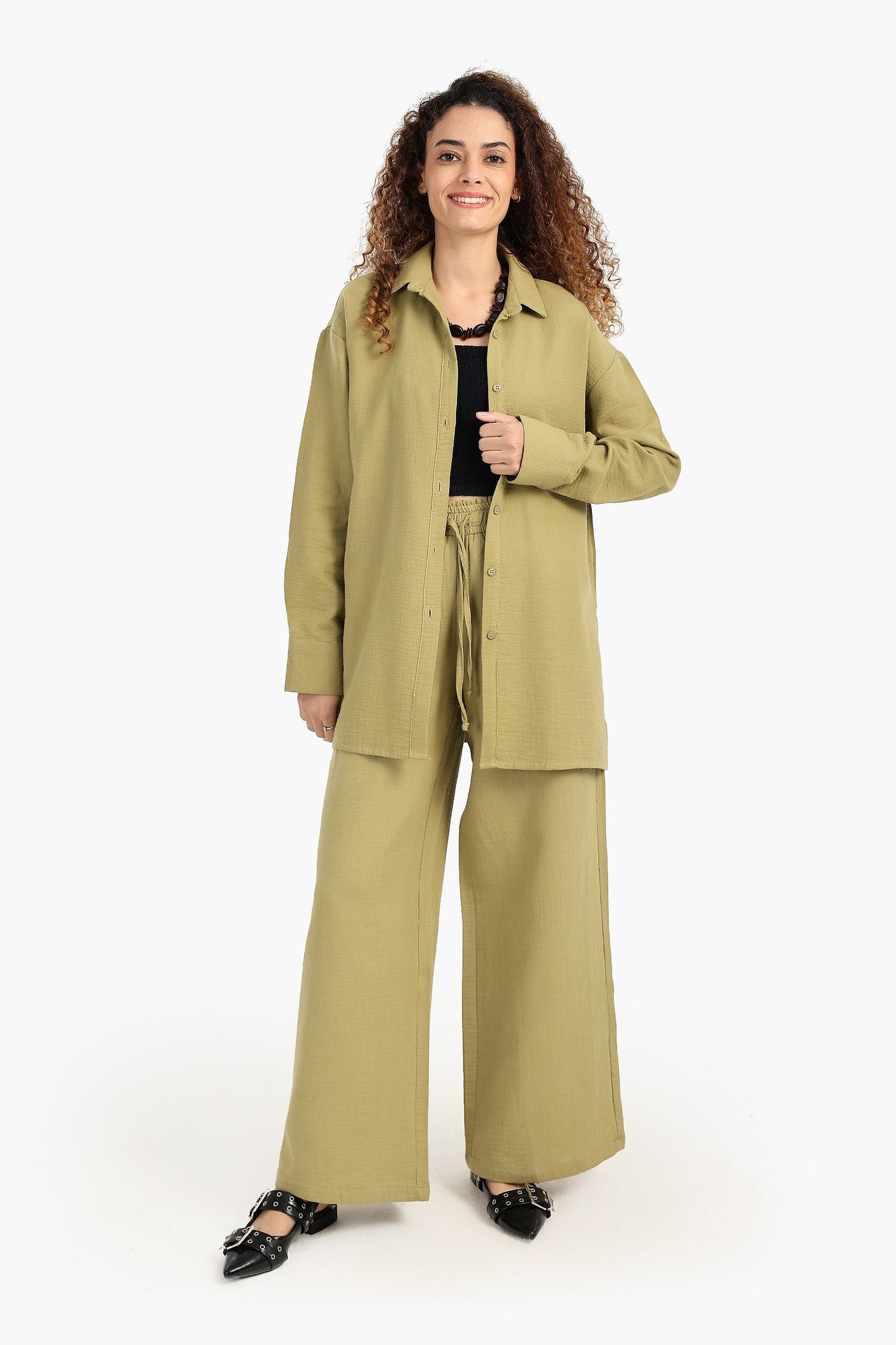 كارينا - قميص صالة بأزرار