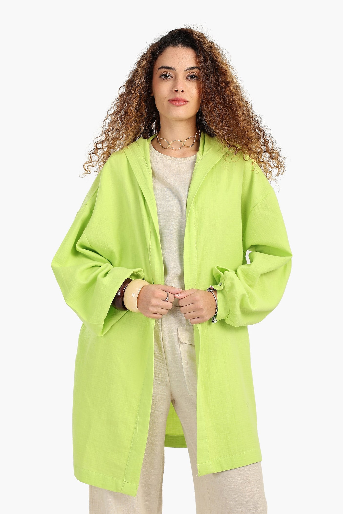 كارينا - سترة صيفية بغطاء للرأس