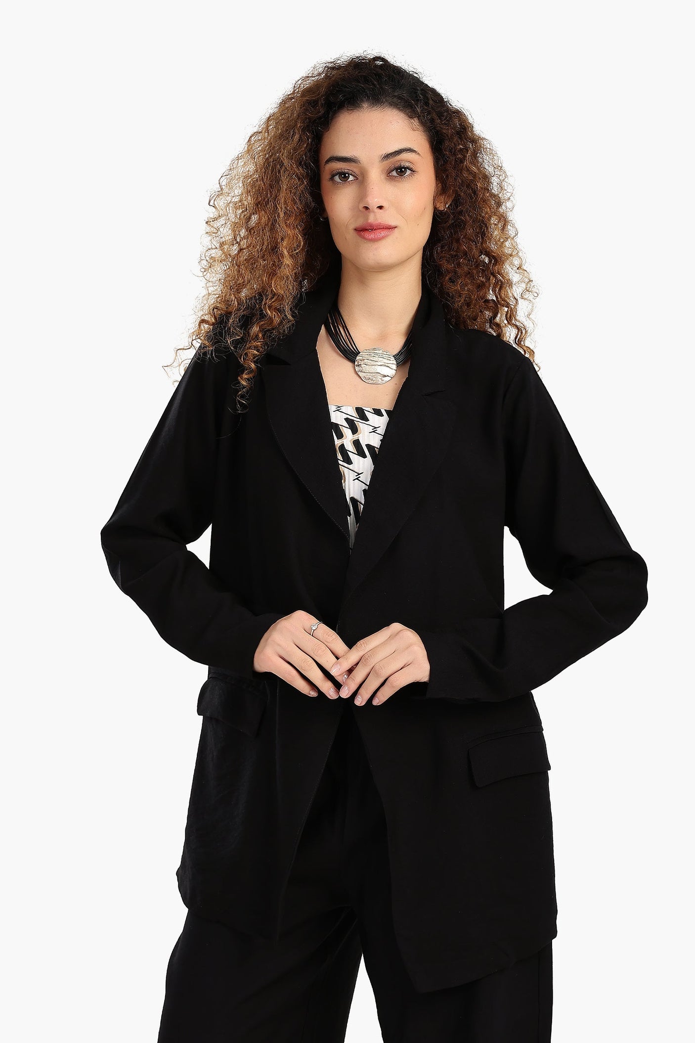Carina - Notch Collar Lounge Blazer