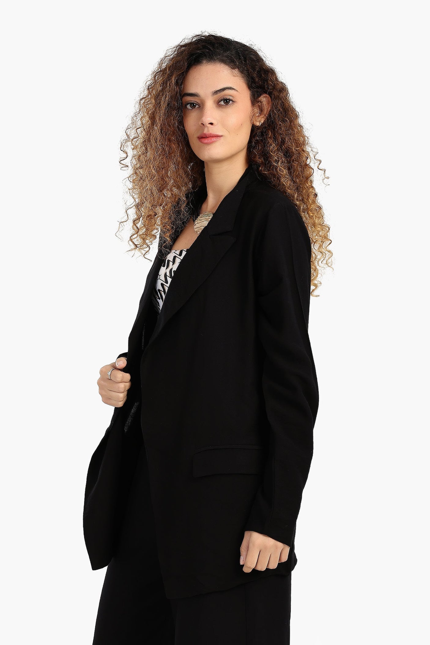 Carina - Notch Collar Lounge Blazer