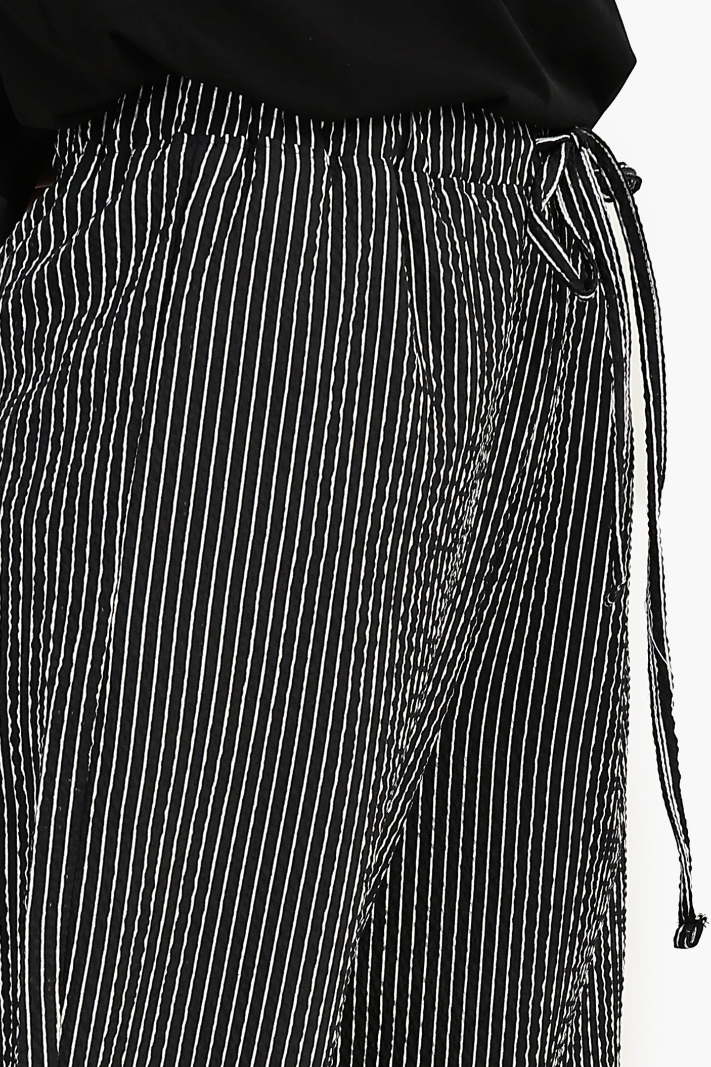 كارينا - بنطال مخطط واسع الساق