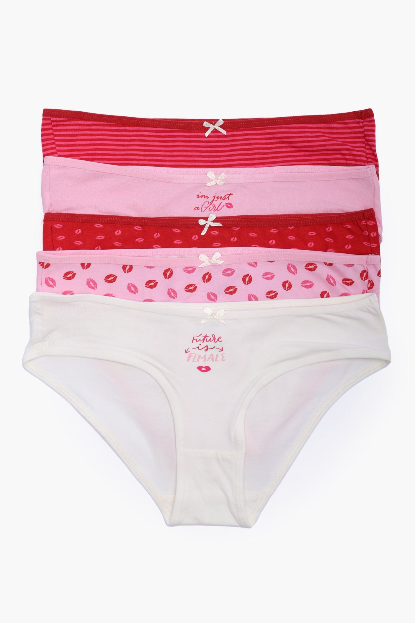 كارينا - مجموعة من 5 سراويل بيكيني ملونة