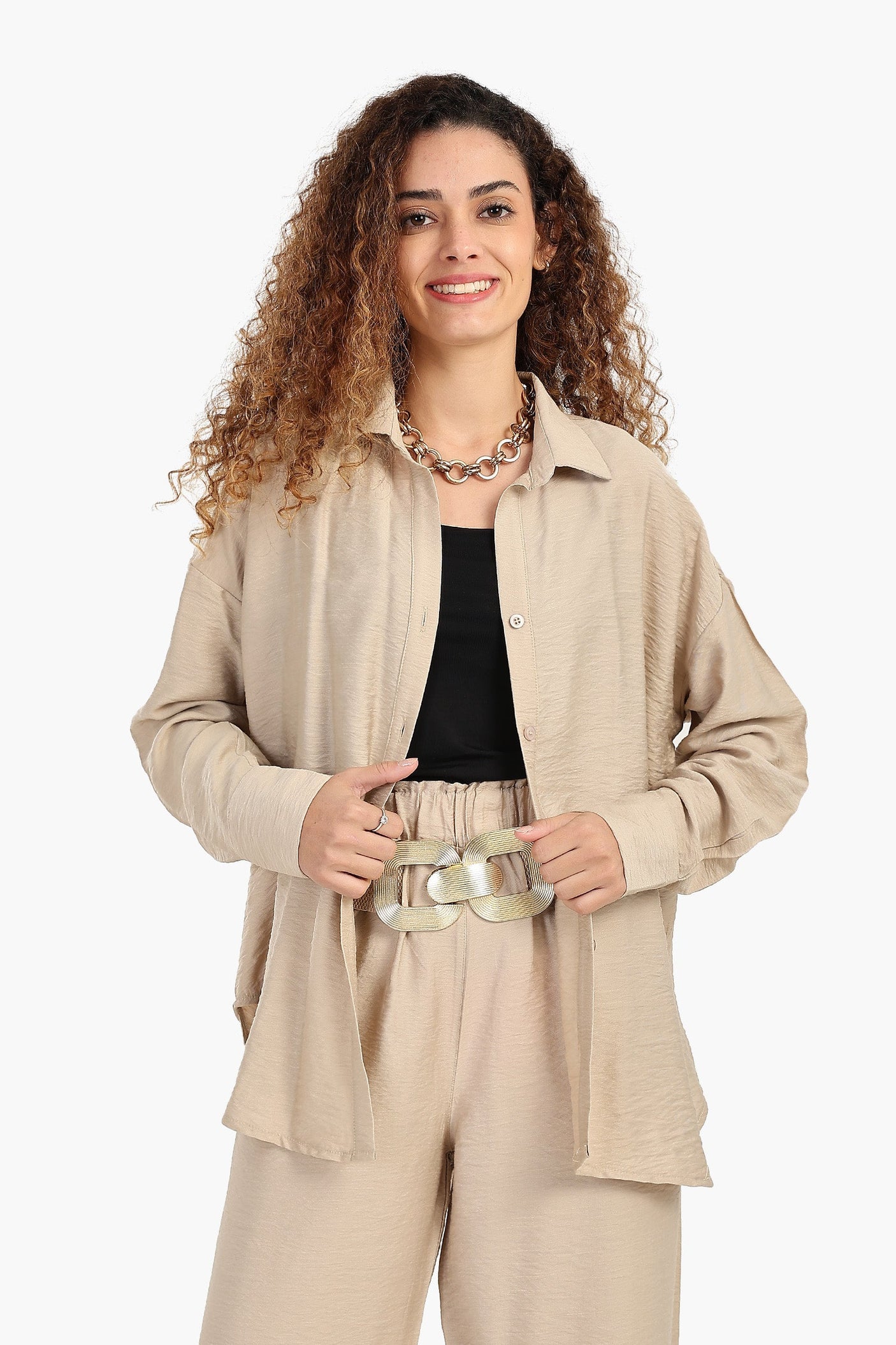 كارينا - قميص استرخاء بكتف منسدل