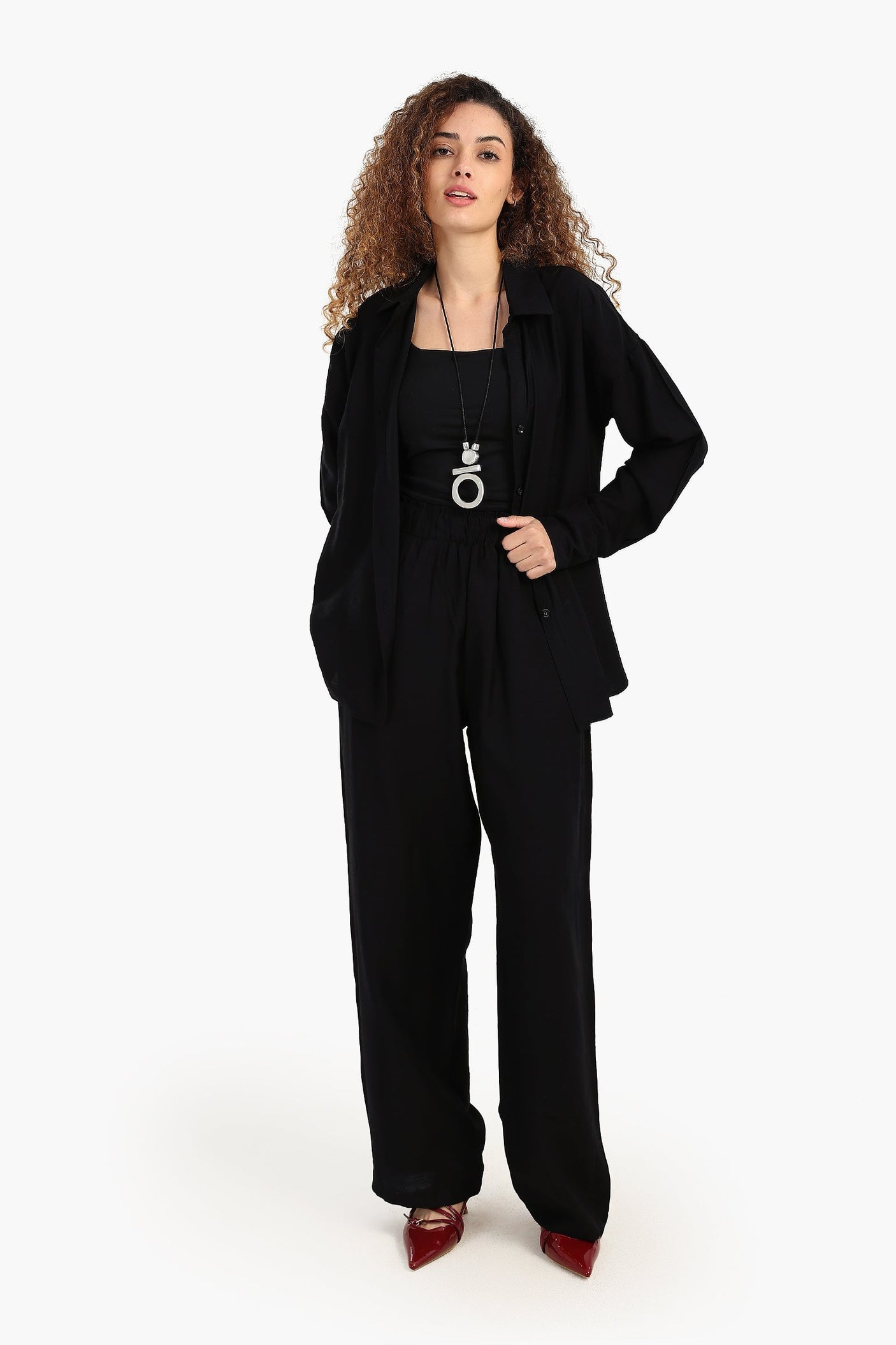 كارينا - قميص استرخاء بكتف منسدل