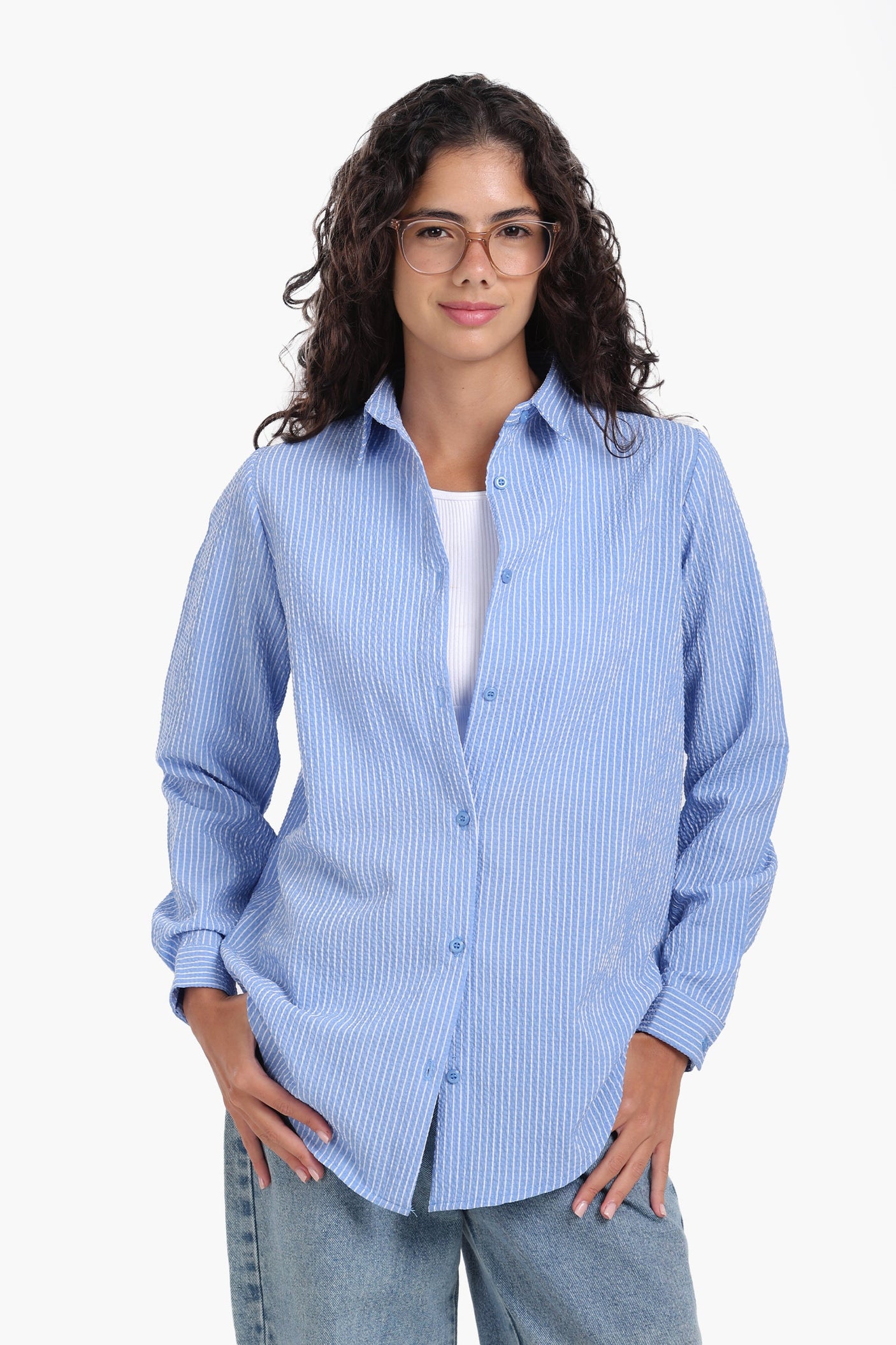 كارينا - قميص مخطط بأكمام طويلة