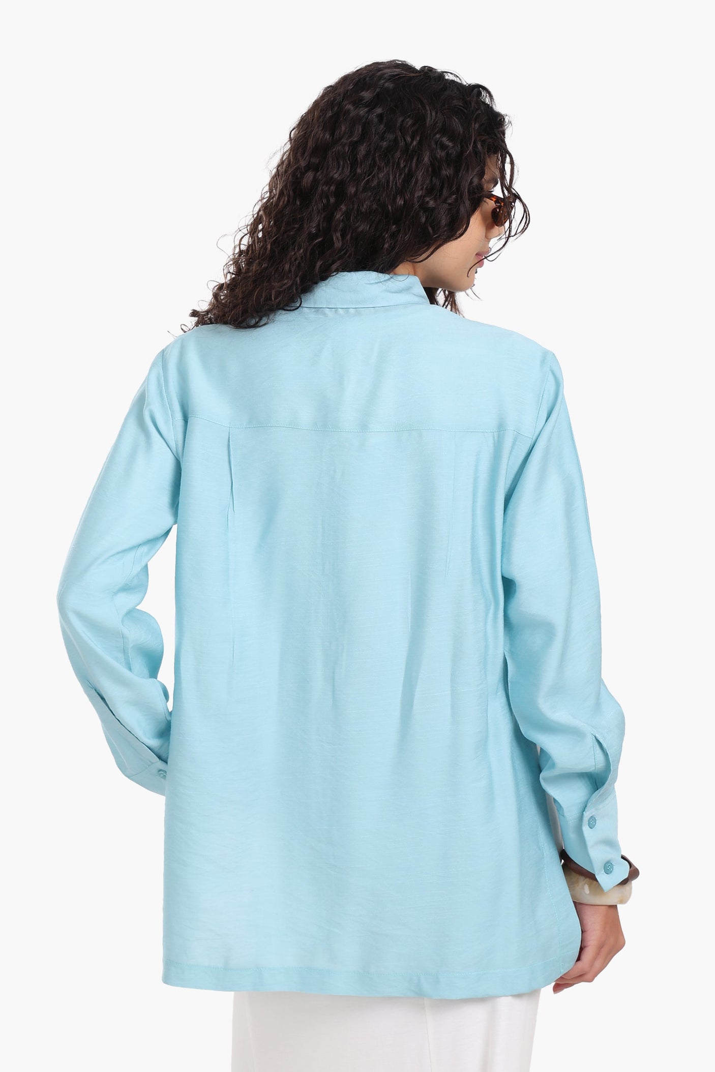 Carina - Voile Button Closure Shirt
