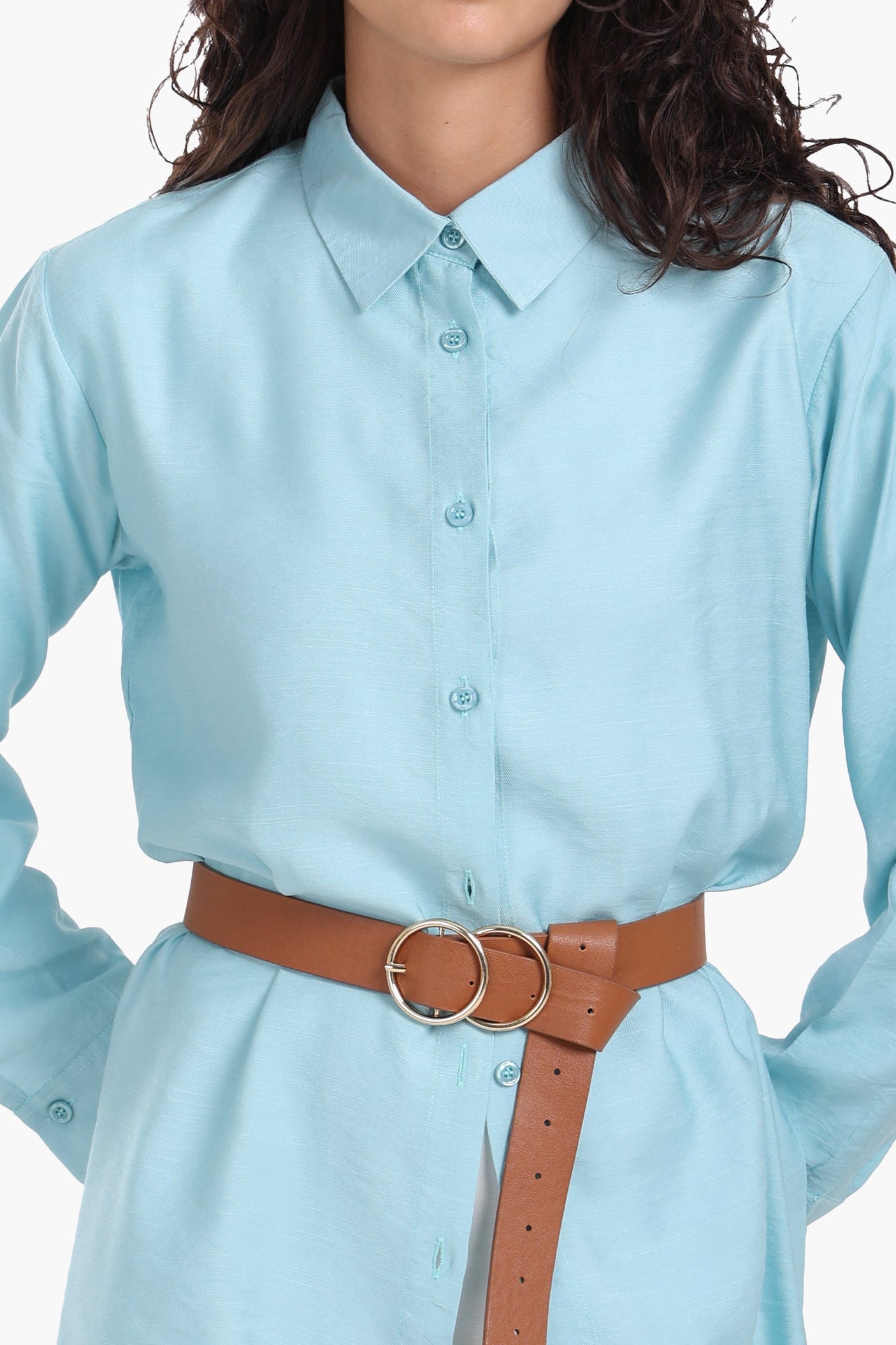 Carina - Voile Button Closure Shirt