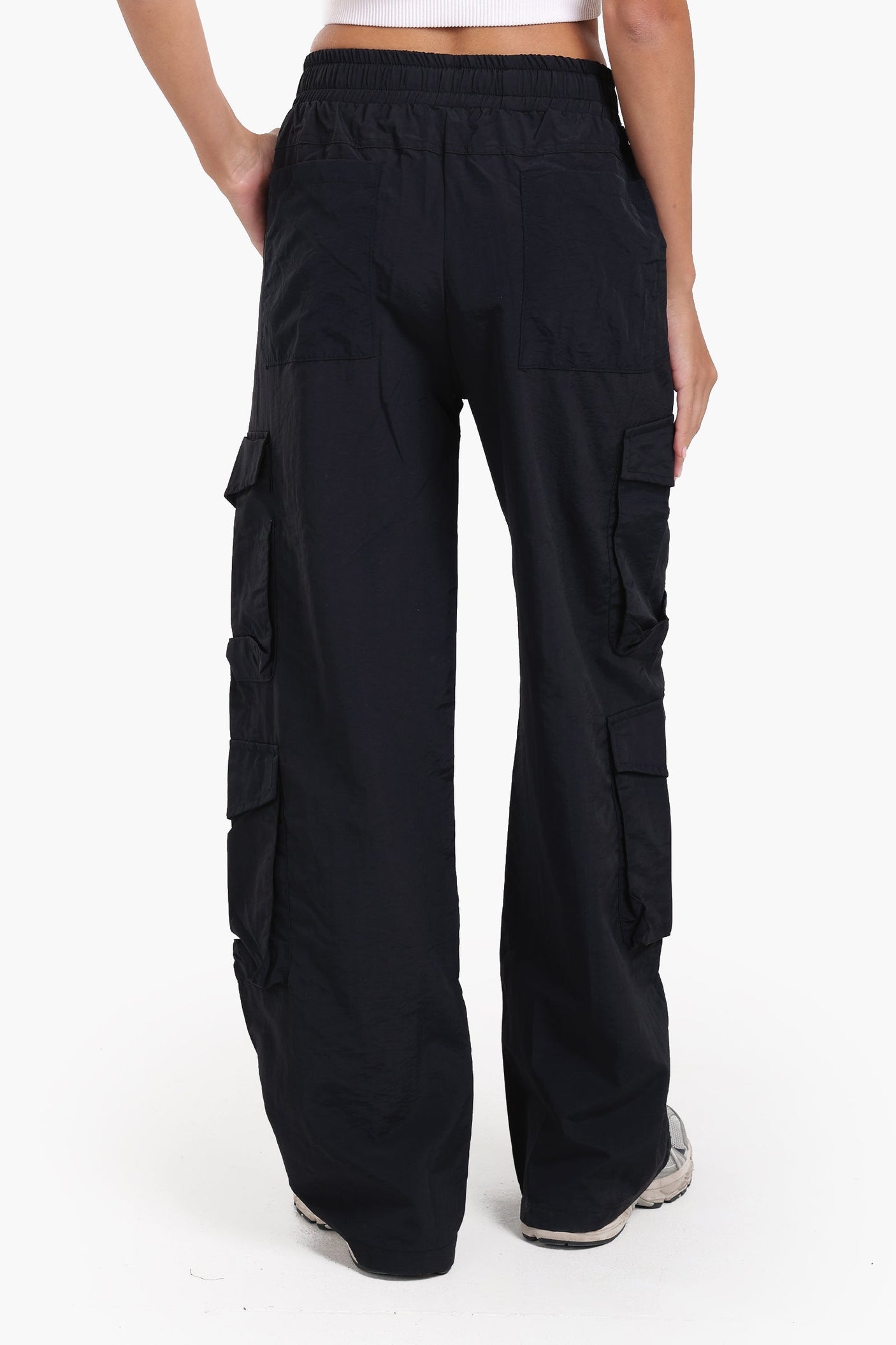 كارينا - بنطلون كارغو عالي الخصر