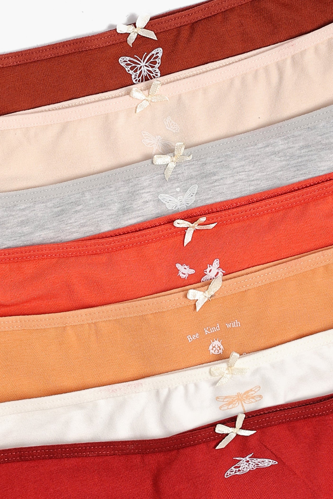 كارينا - مجموعة من 7 سراويل بيكيني ملونة