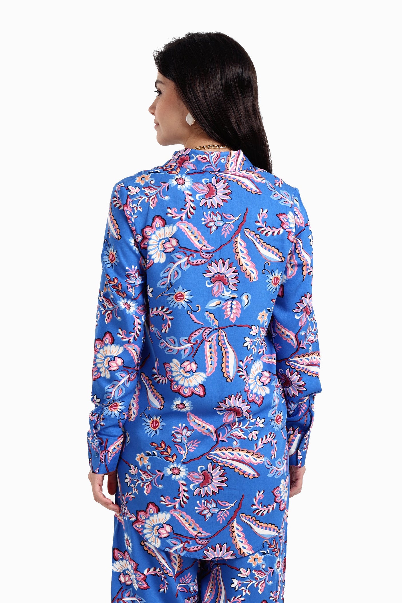 كارينا - قميص قطني أنيق مطبوع