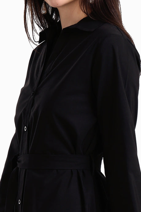 Carina - Classic Poplin Shirt Dress