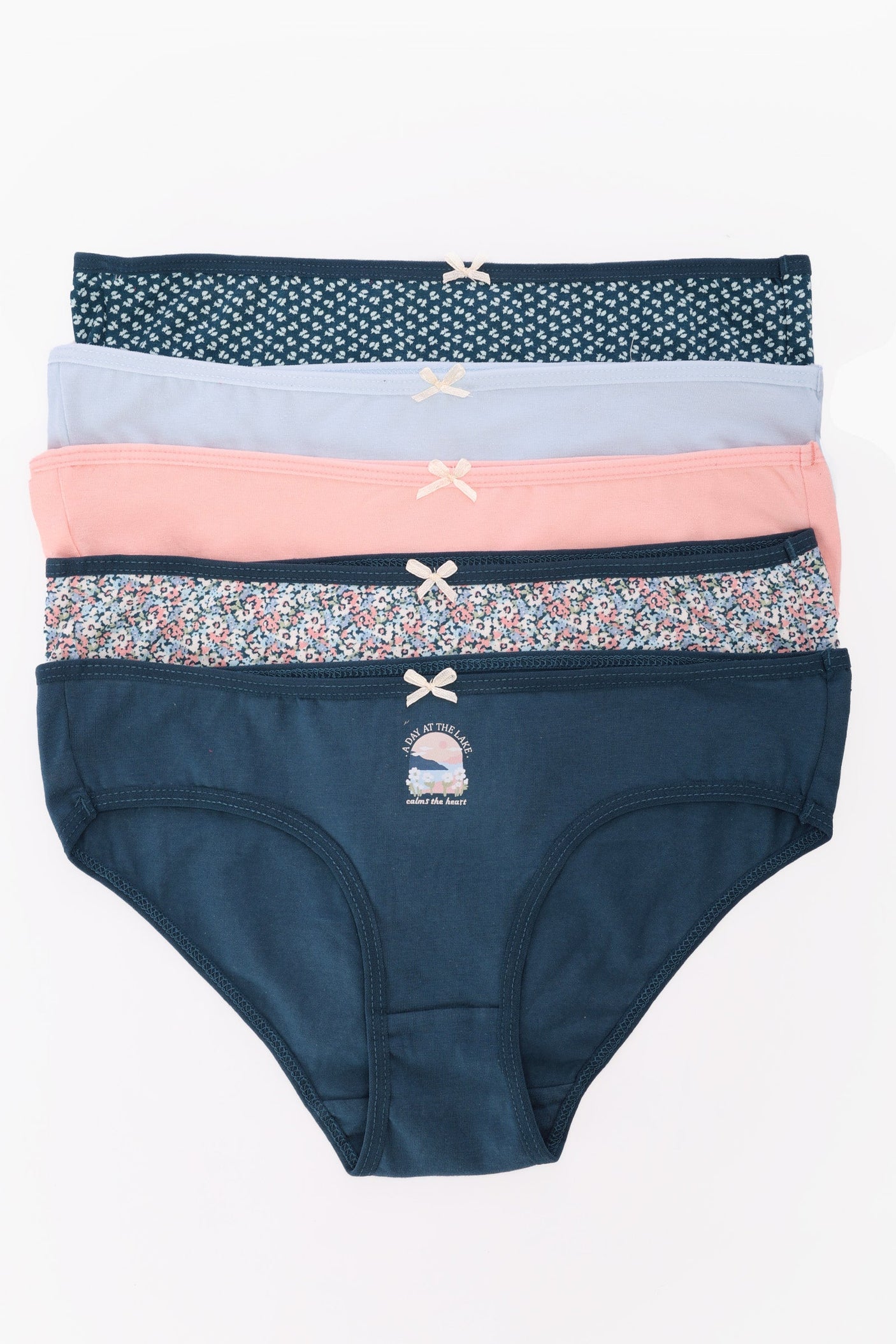 كارينا - مجموعة من 5 سراويل بيكيني ملونة