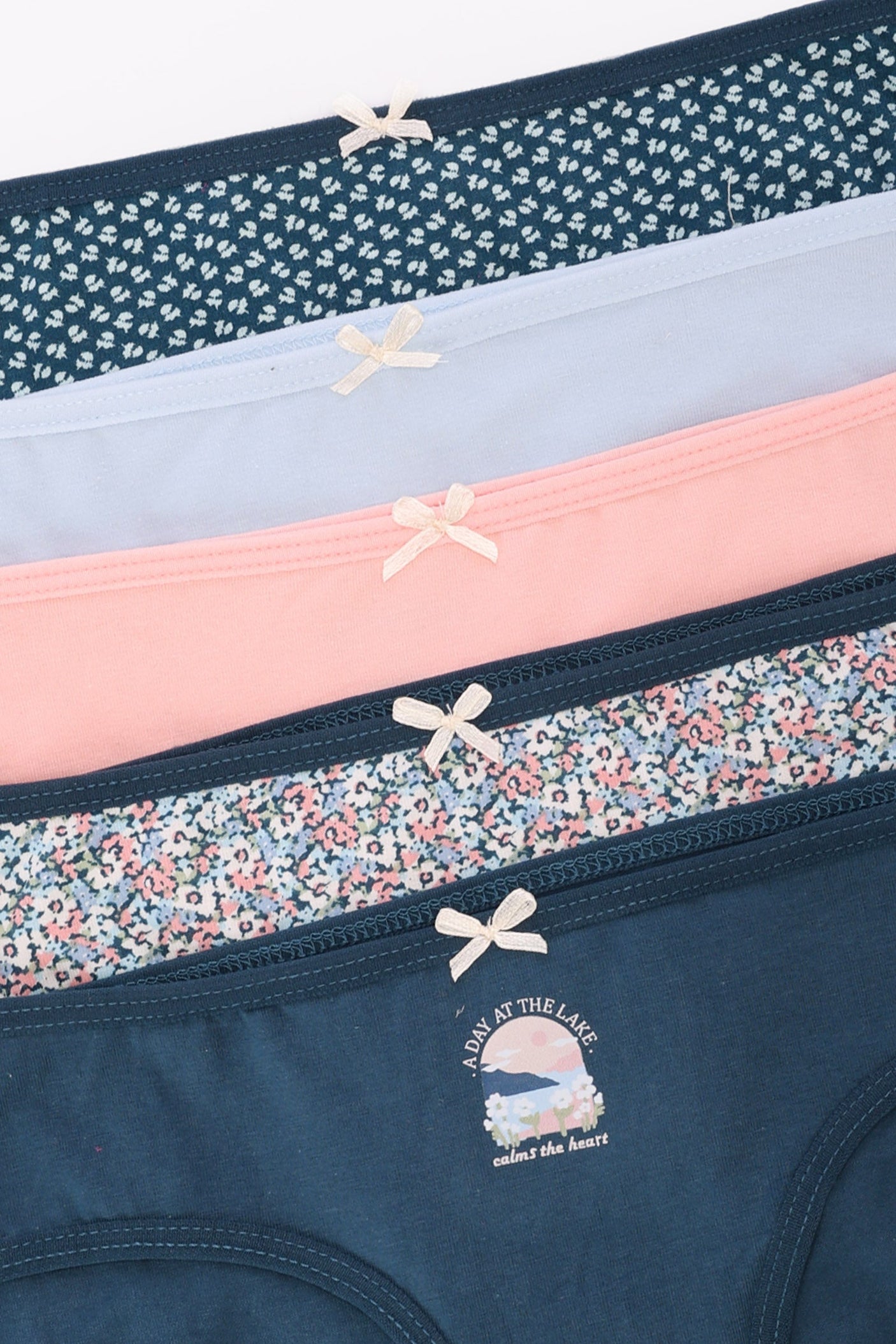 كارينا - مجموعة من 5 سراويل بيكيني ملونة