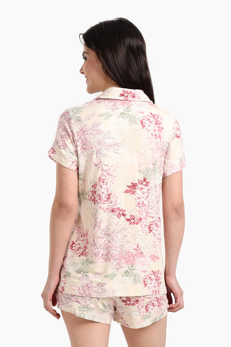 كارينا - طقم بيجامة مطبوع أنيق