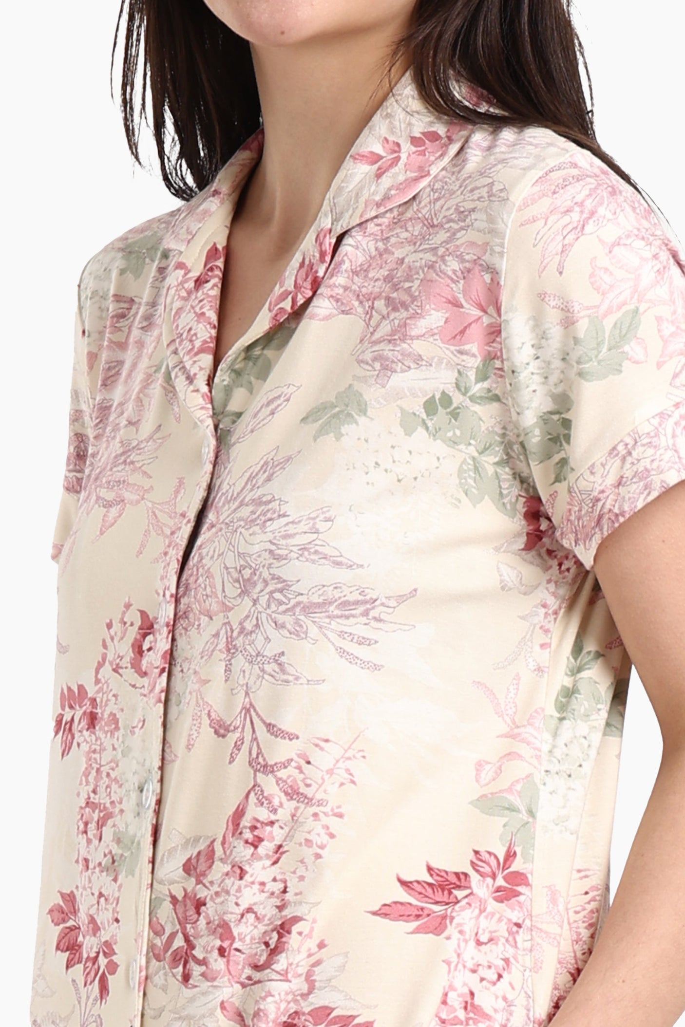 كارينا - طقم بيجامة مطبوع أنيق