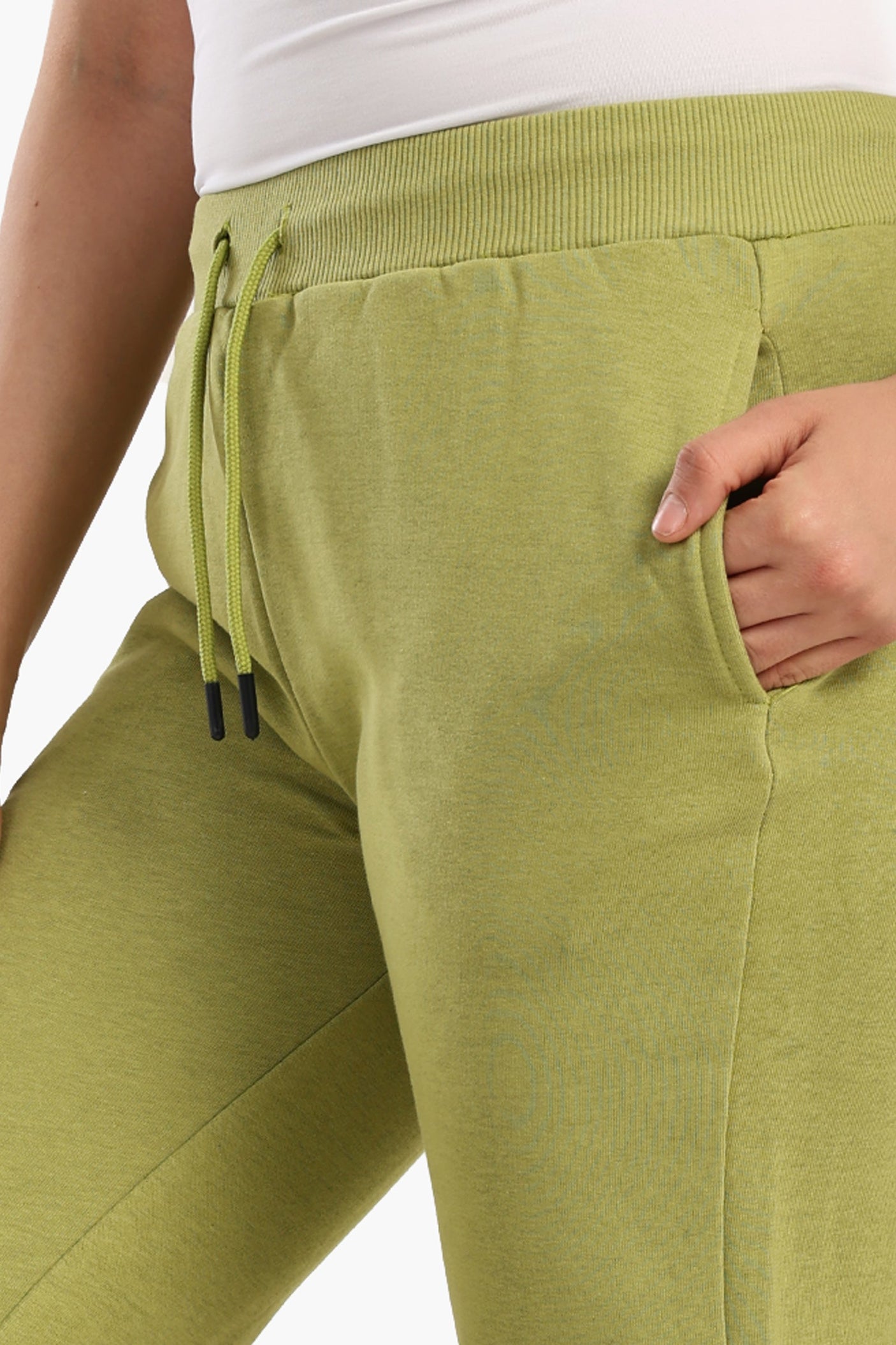 كارينا - بنطال قطني عالي الخصر