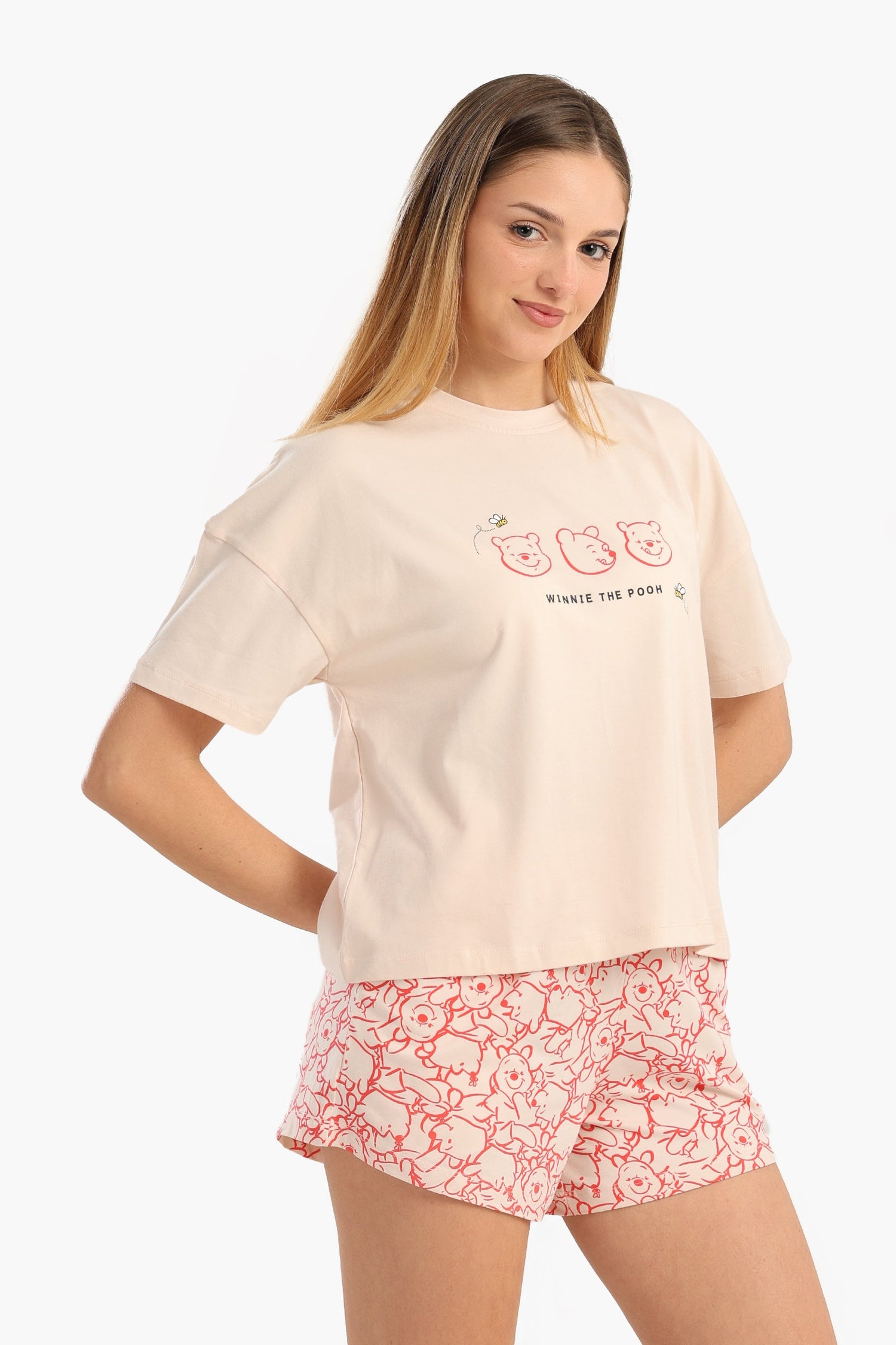 كارينا - طقم بيجامة بطبعة بو