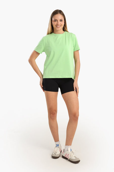 Carina - Cotton Basic Slip On T-Shirt