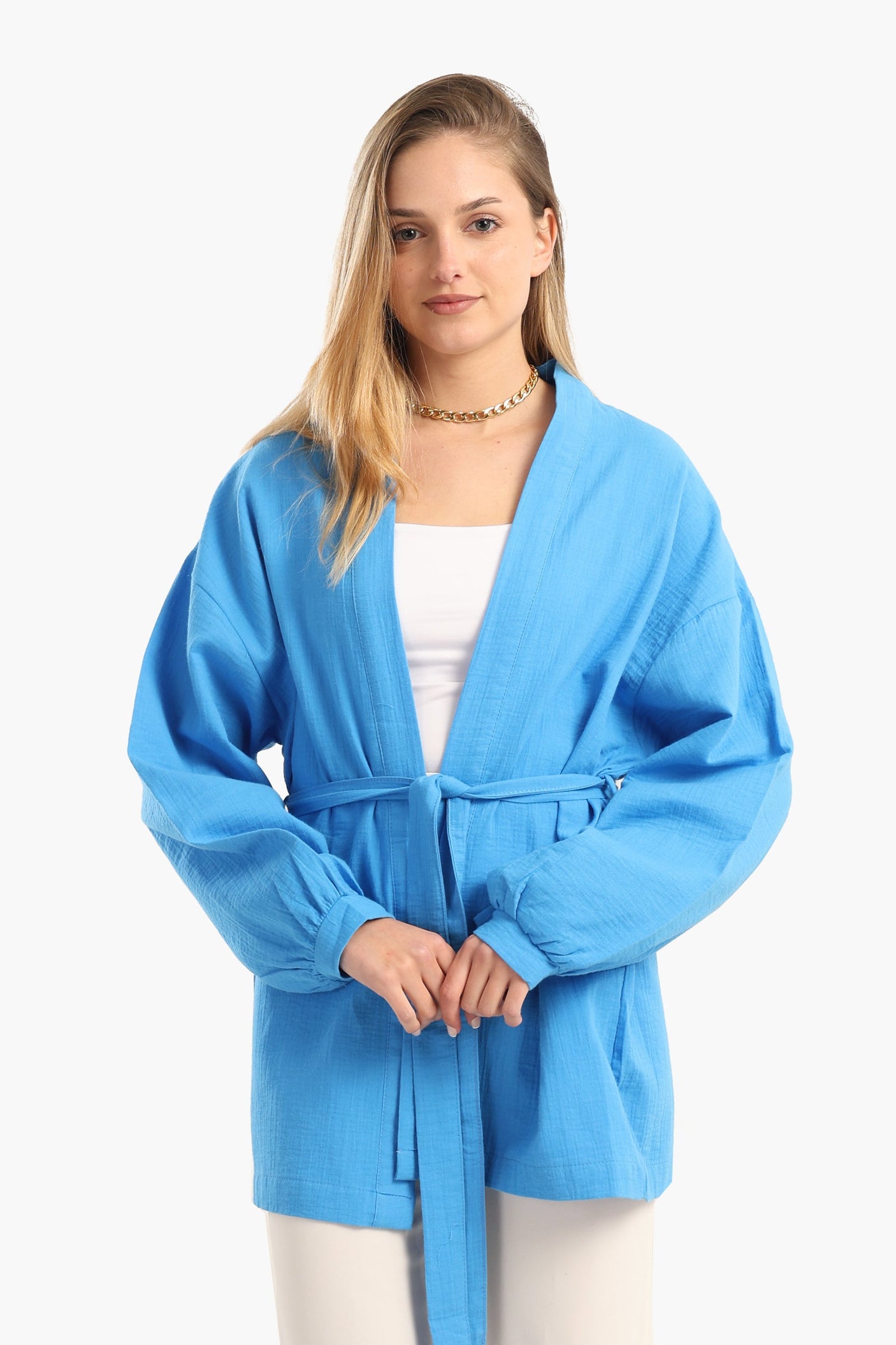 Carina - Tencel Open Front Cardigan