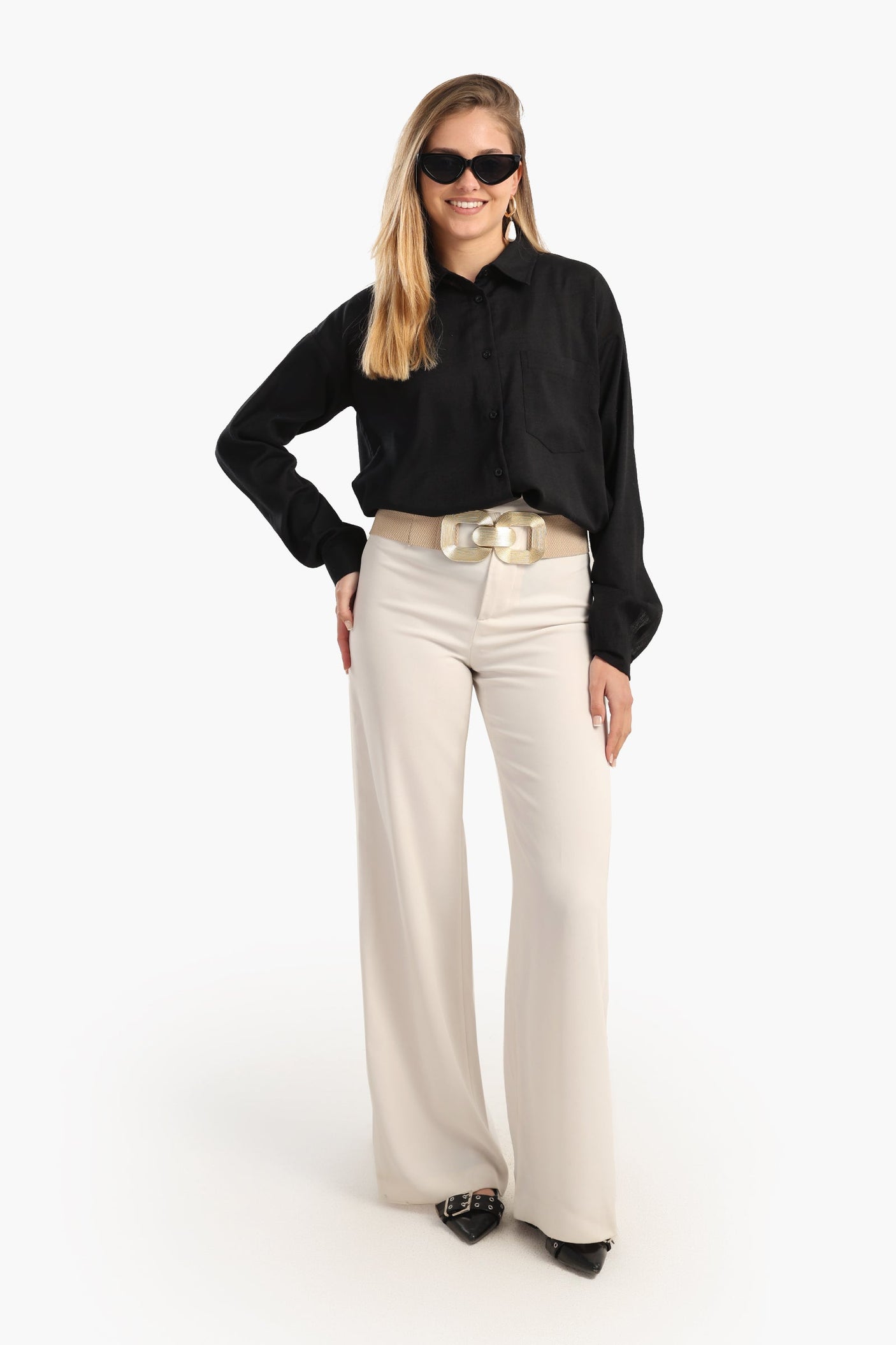 كارينا - قميص فوال سادة