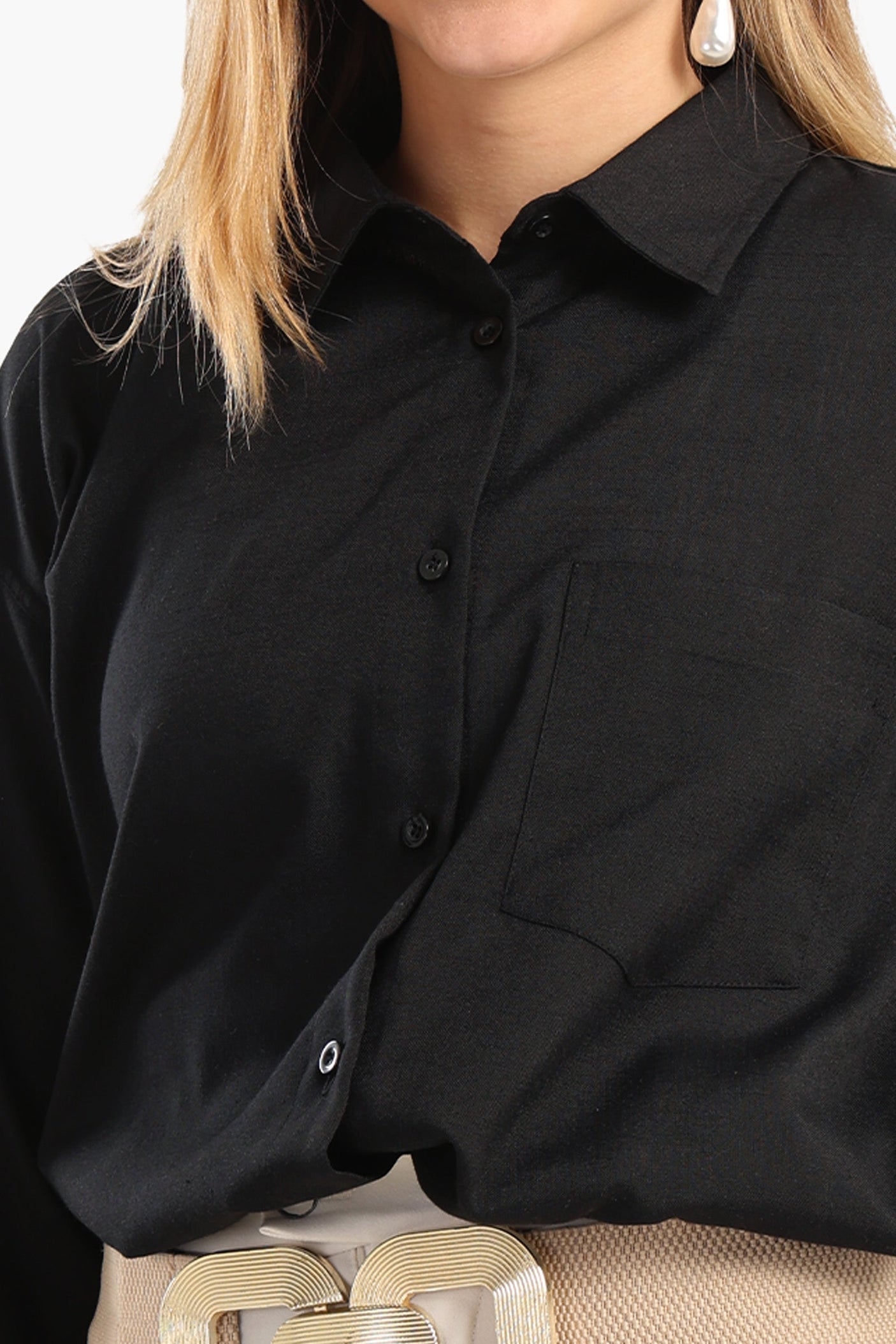 كارينا - قميص فوال سادة