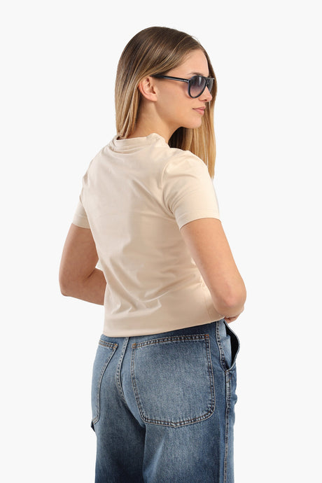 Carina - Cotton Basic Slip On T-Shirt