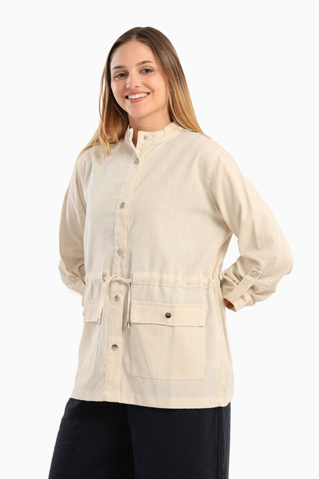 Carina - Cotton Regular-Fit Jacket