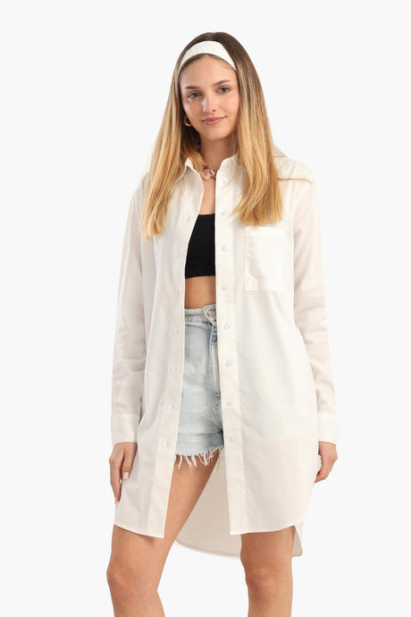 Carina - Cotton Button-Down Shirt