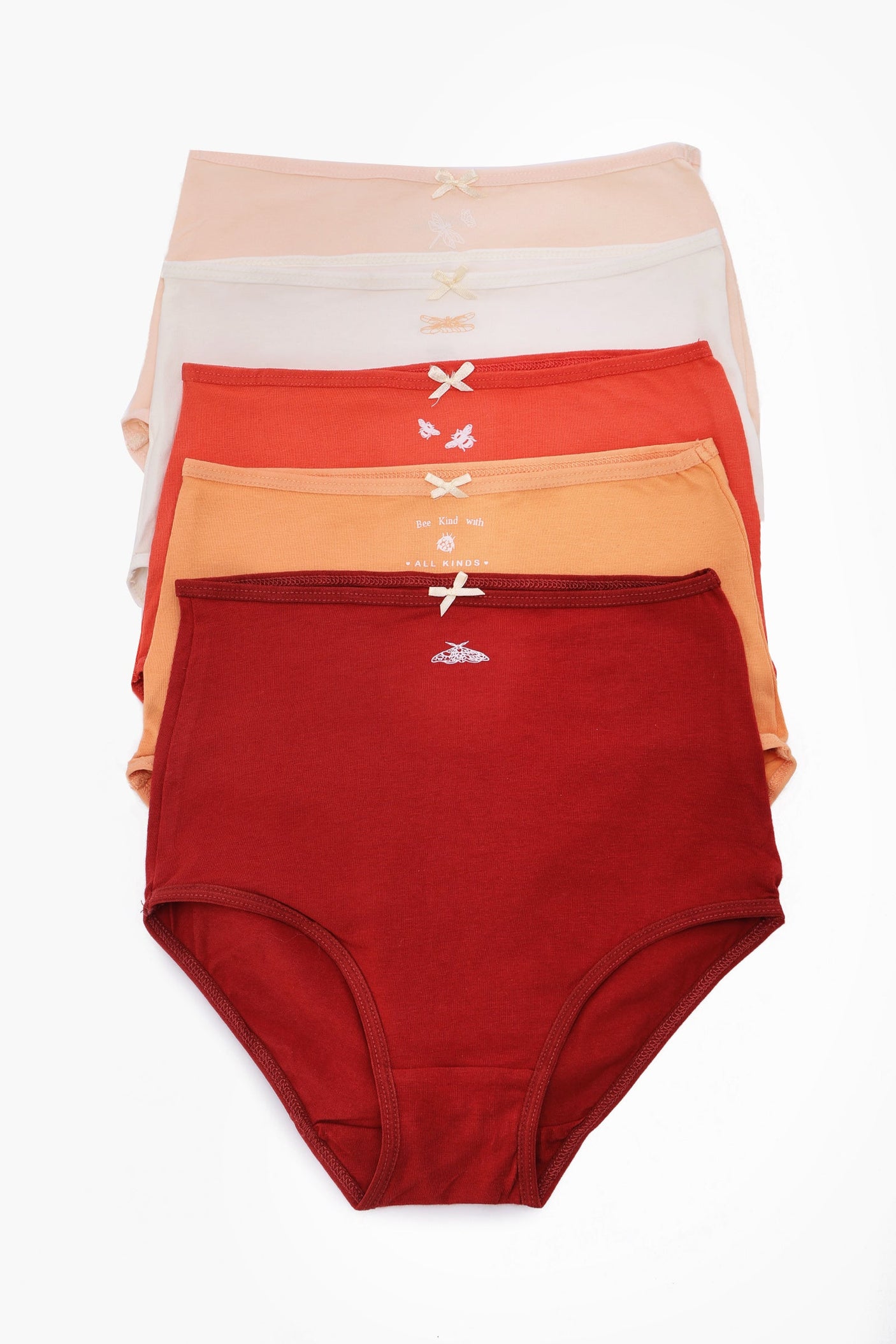 كارينا - مجموعة من 5 سراويل داخلية كاملة ملونة