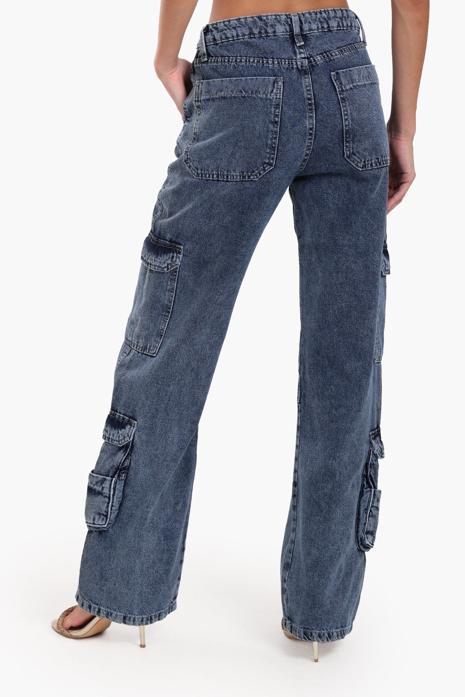 Clue - Denim Cargo Pants