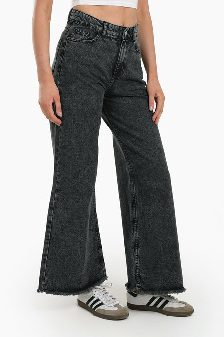 Clue - Grey Zip Fly Jeans