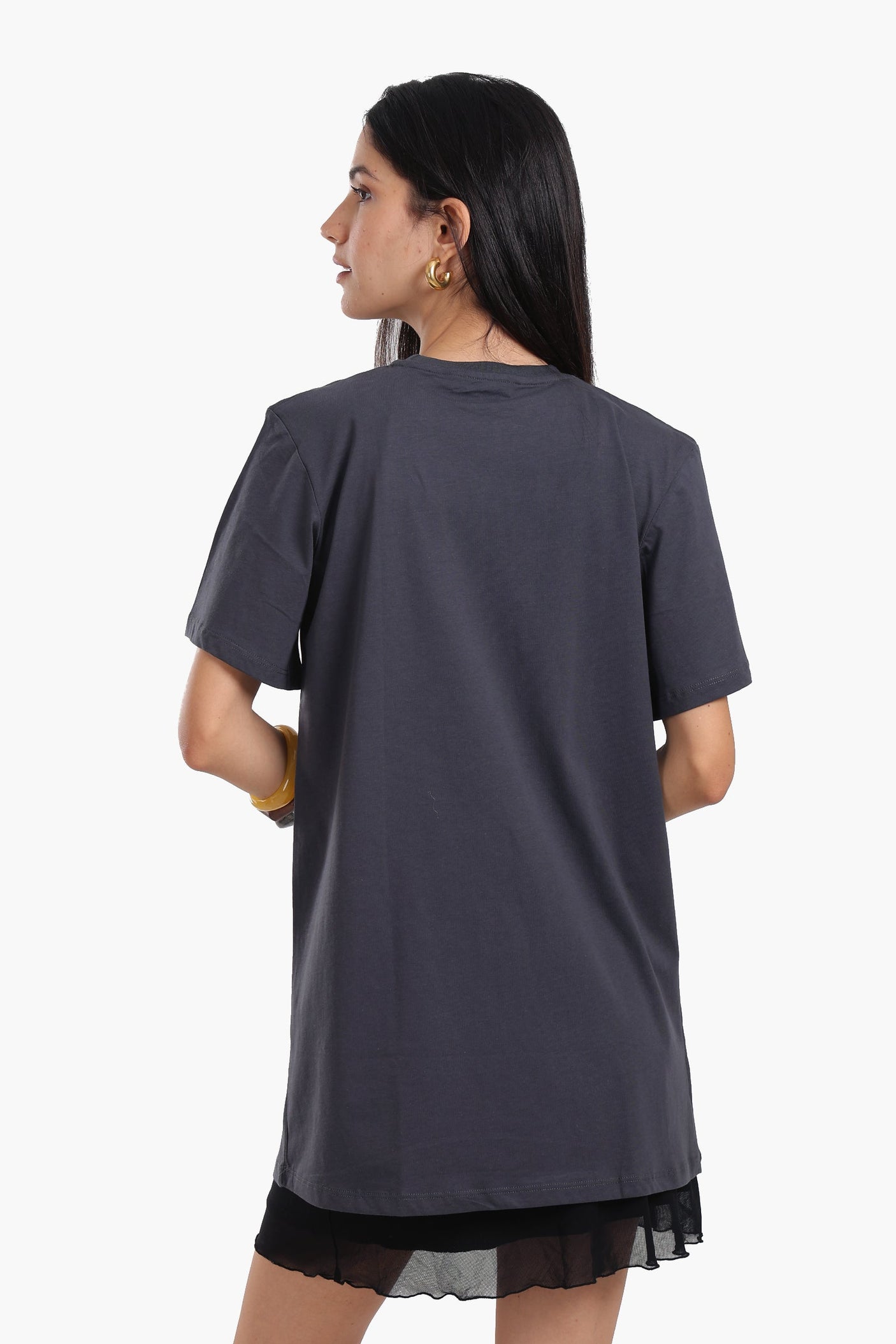 كارينا - فستان قطني بأكمام قصيرة