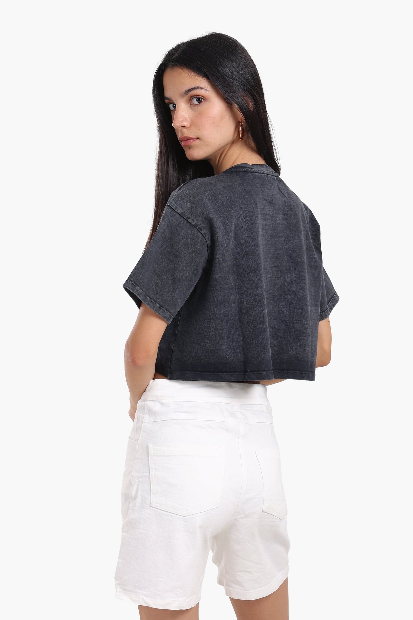 كارينا - تي شيرت قصير بقصة مريحة