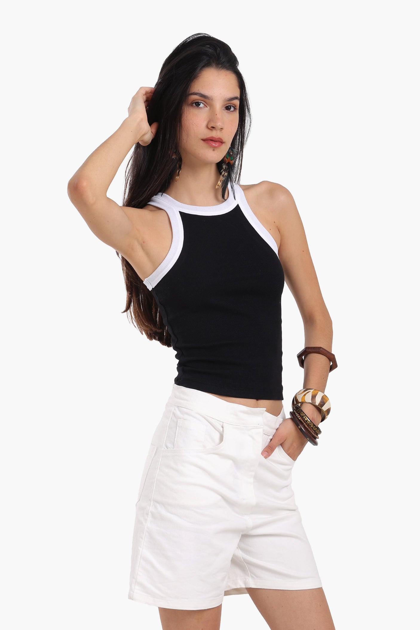 كارينا - قميص سباق ضلعي ناعم