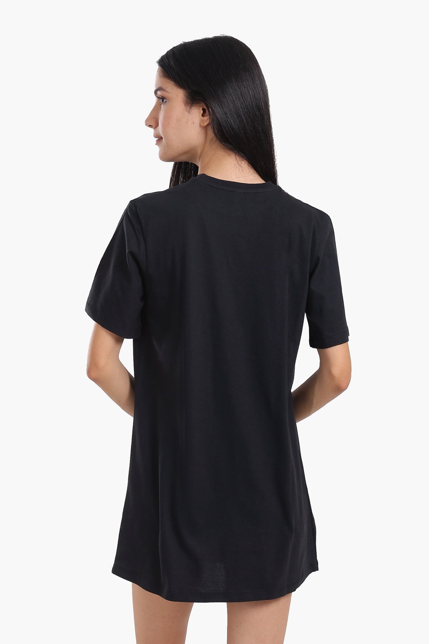 كارينا - فستان قطني بأكمام قصيرة