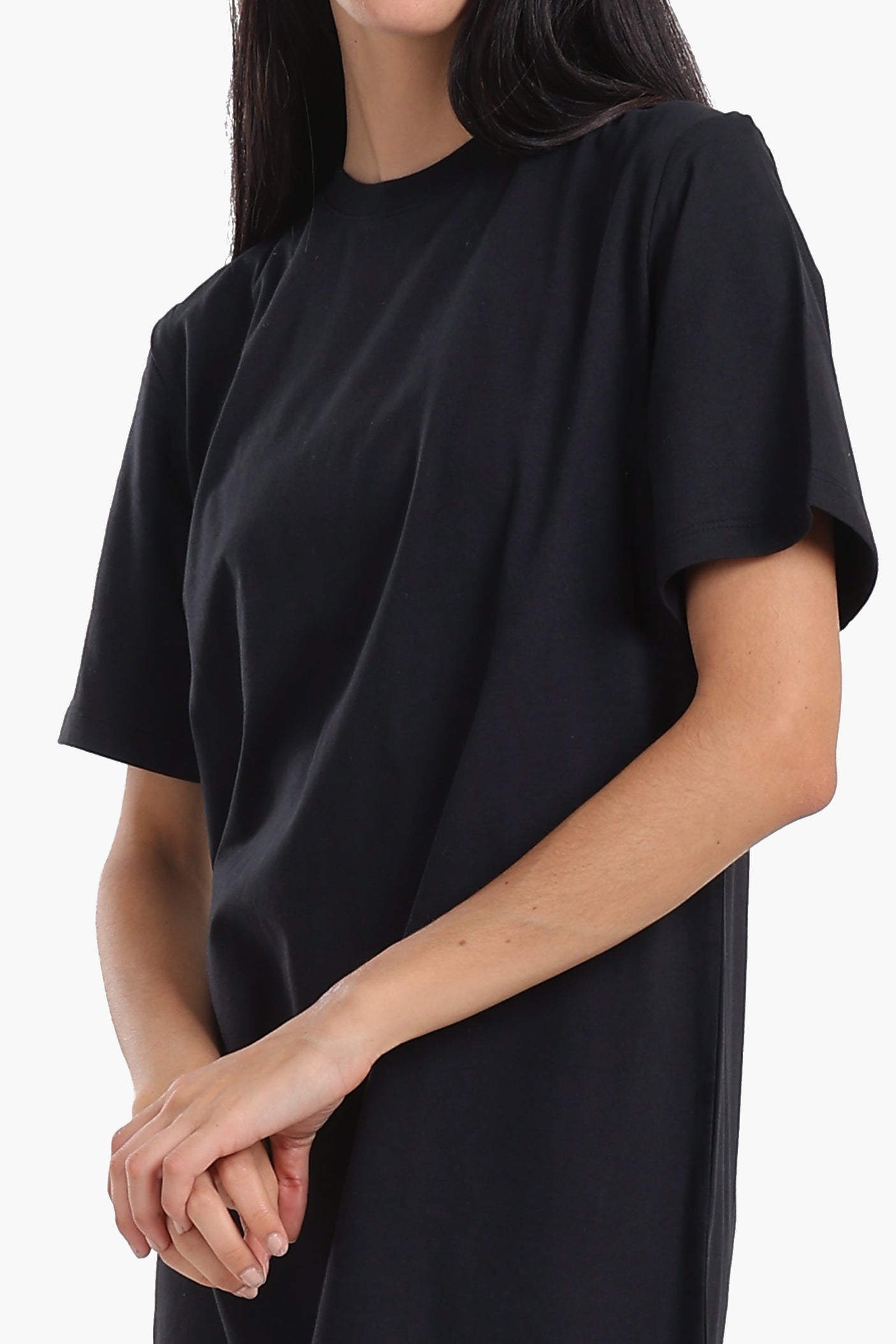 كارينا - فستان قطني بأكمام قصيرة