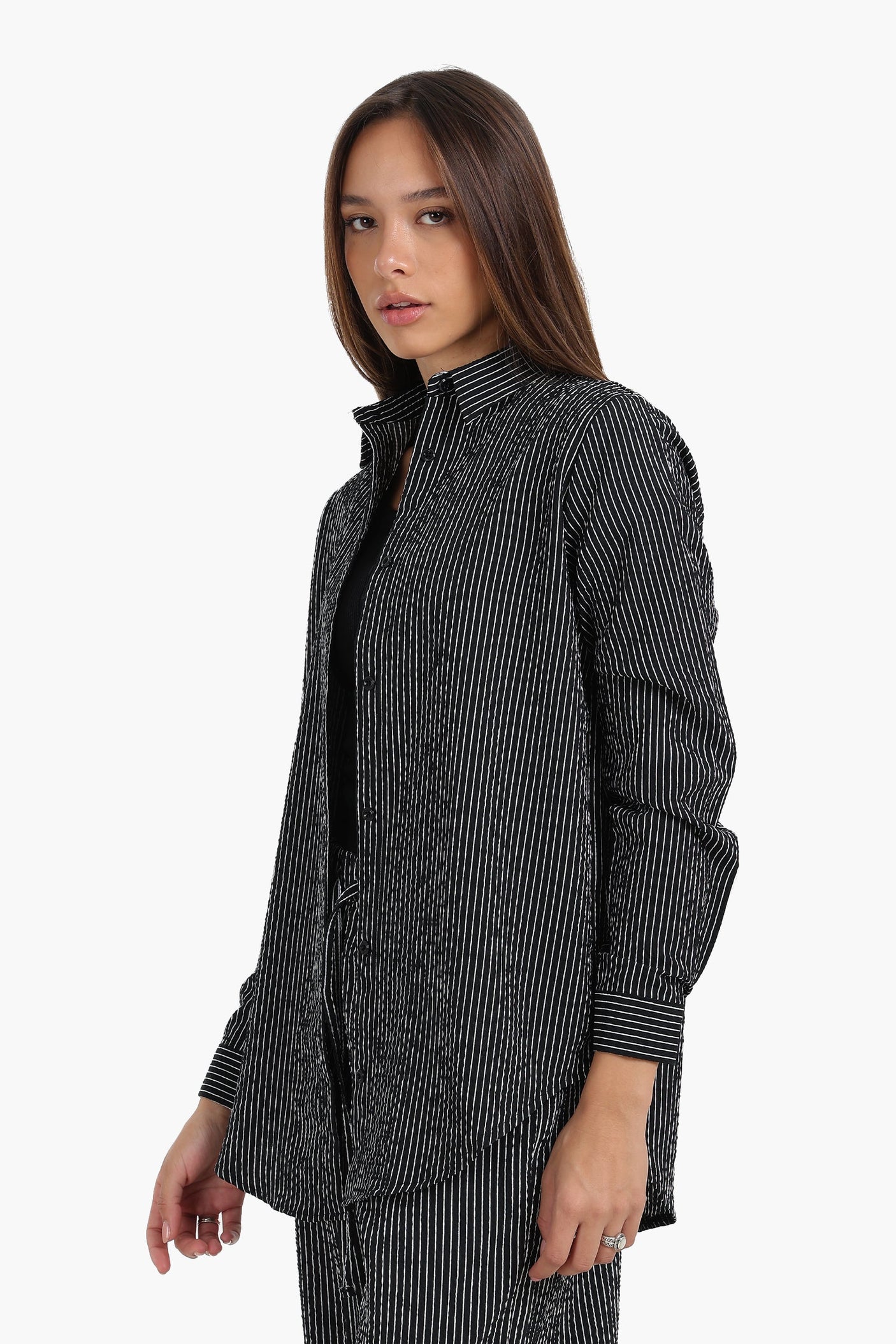 كارينا - قميص مخطط بأكمام طويلة