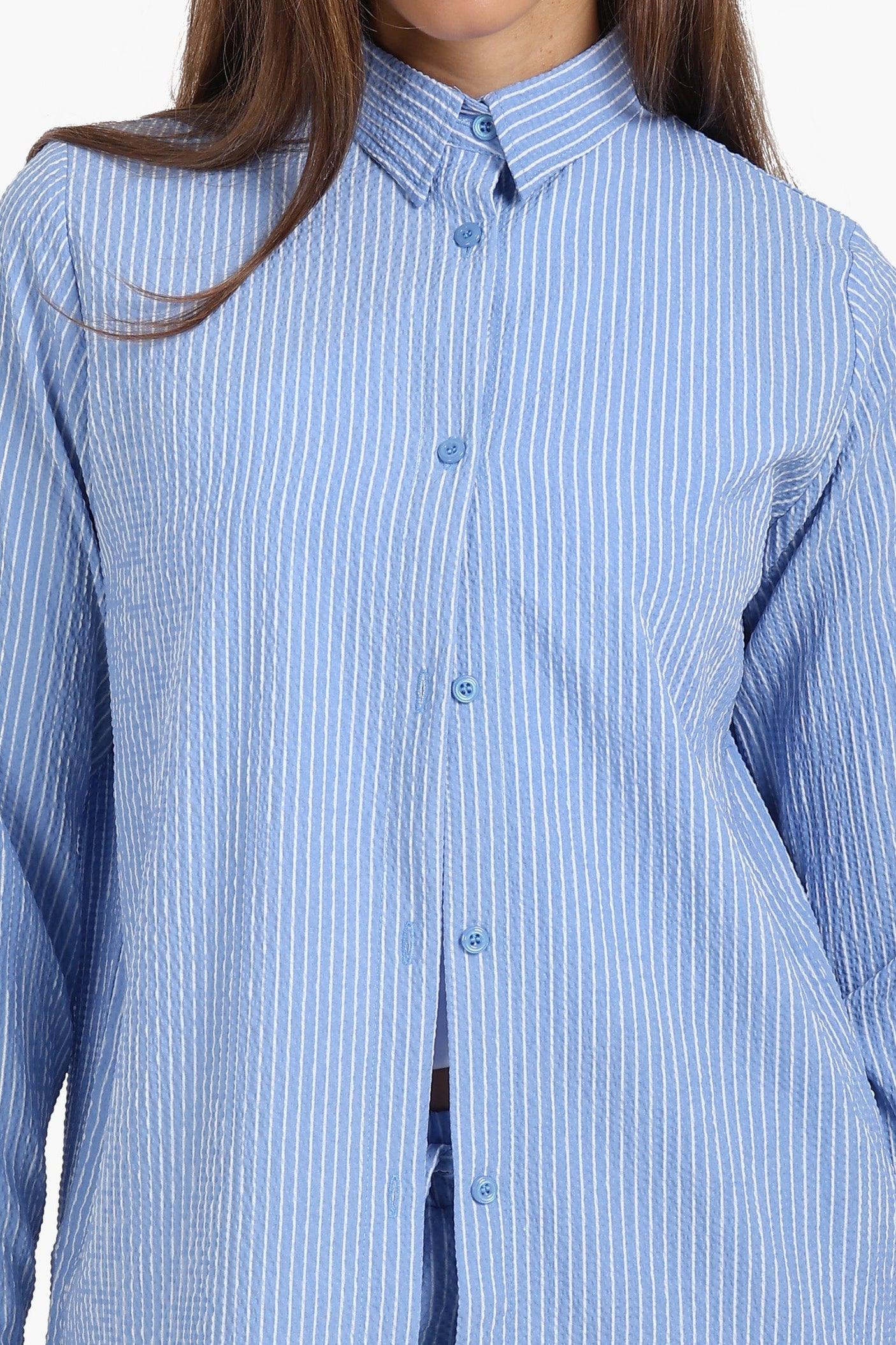 كارينا - قميص مخطط بأكمام طويلة