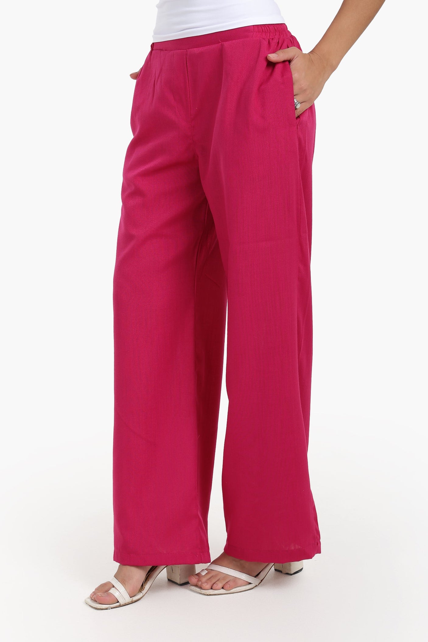 كارينا - بنطلون أنيق واسع الساق