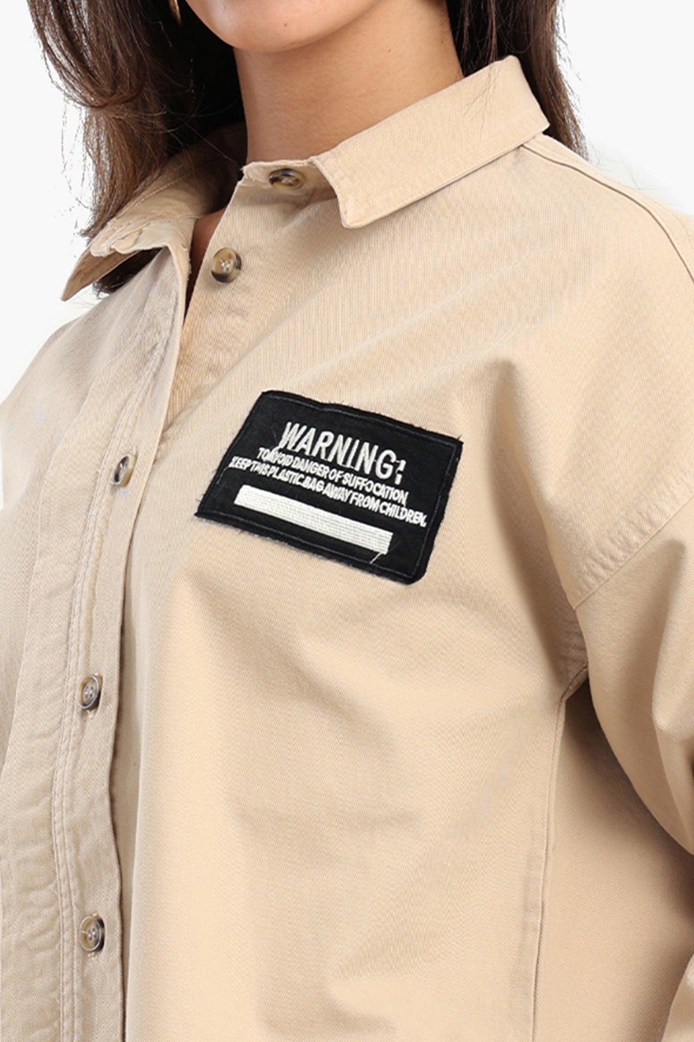 كارينا - قميص طويل الأكمام مع الطباعة