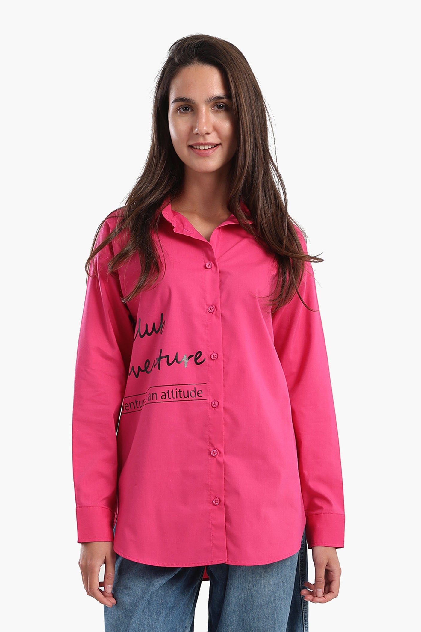 كارينا - قميص مطبوع على جانب واحد