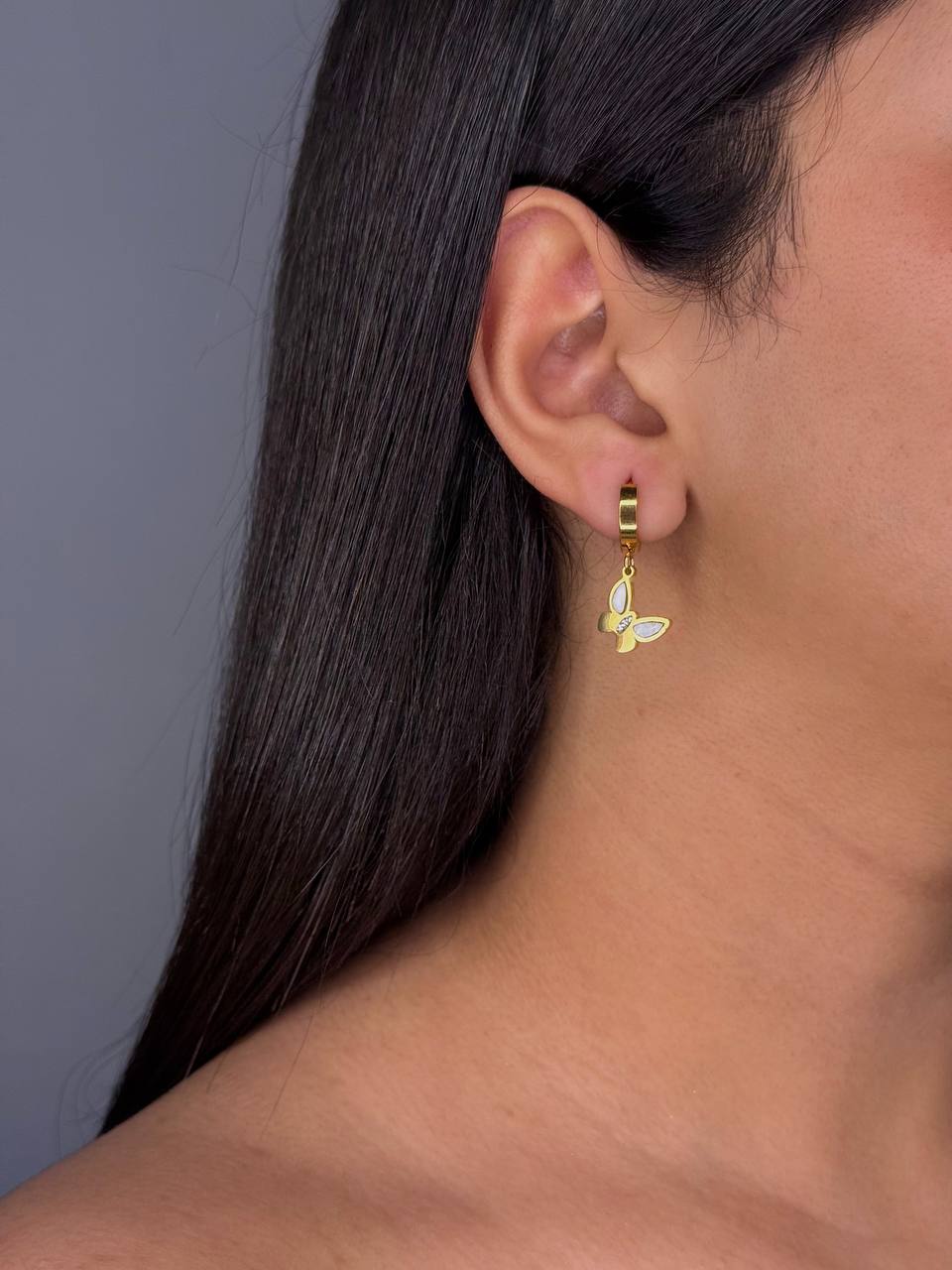 Stainless Steel Butterfly Earrings