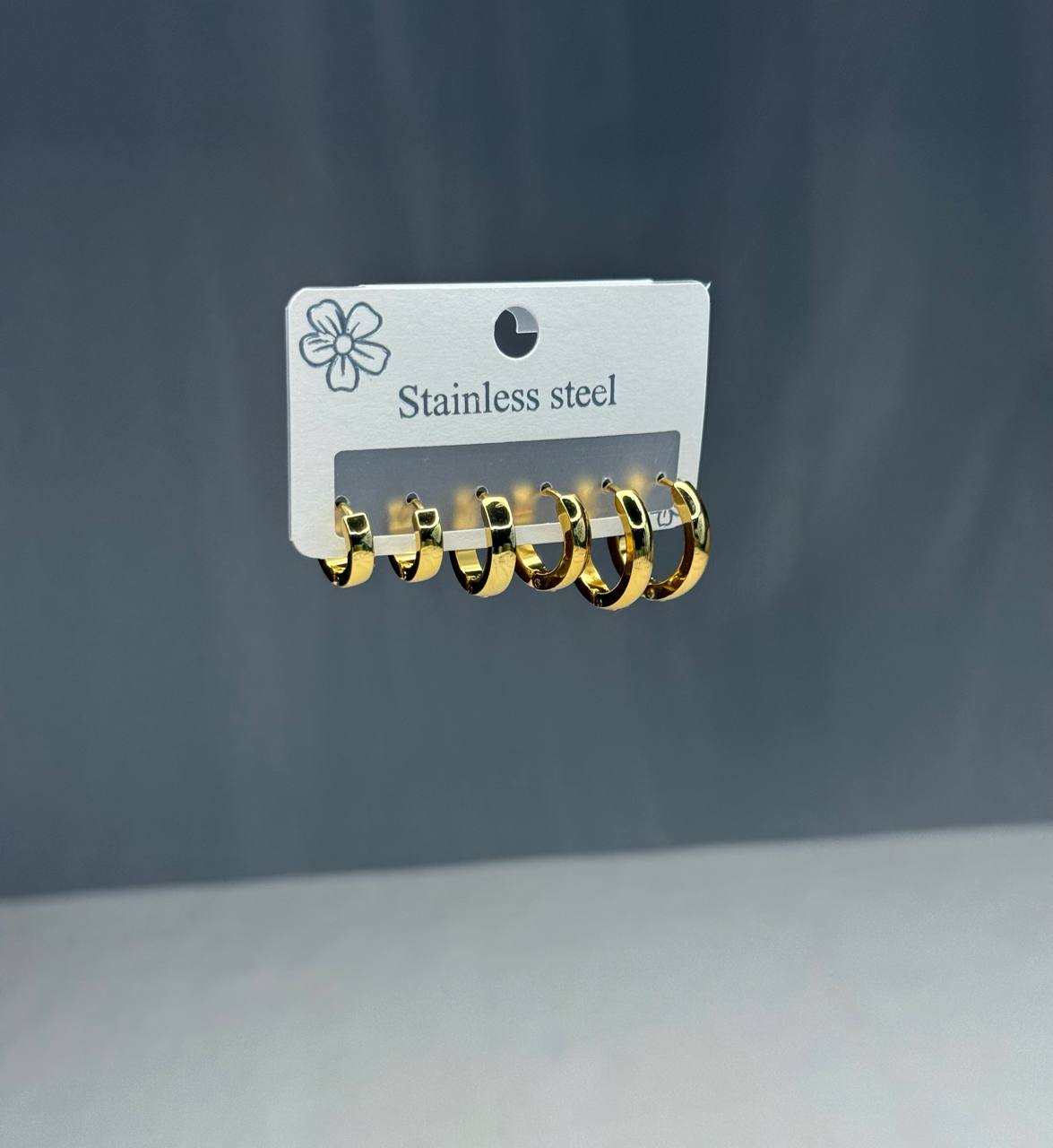 Modern Gold Hoop Earrings Set - 5 Elegant Pieces