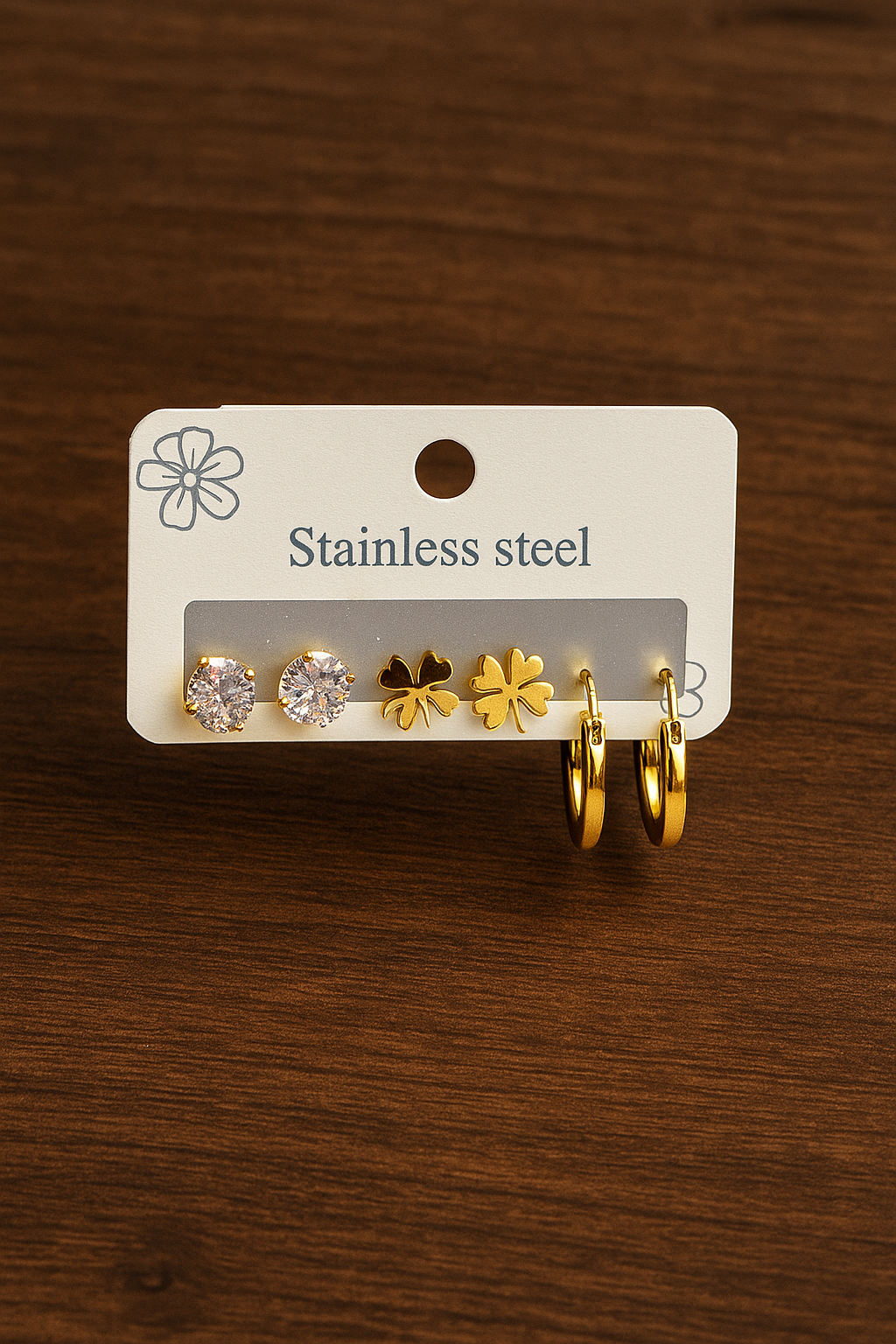 Luxury Women's Accessory Set - Stainless Steel Earrings