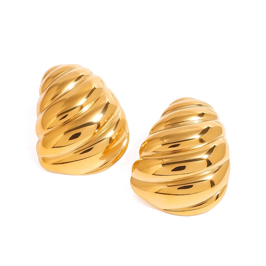 Twisted Gold Earrings