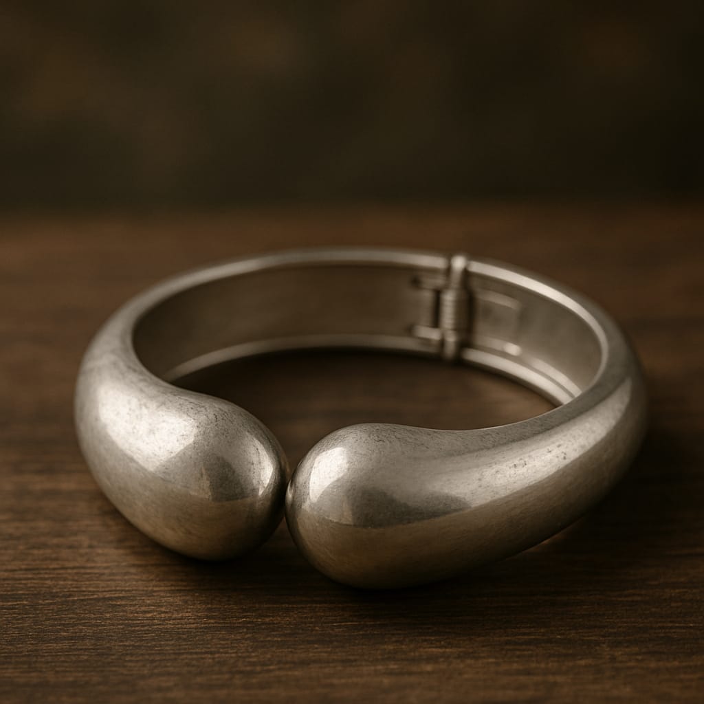 Modern Design Plated Metal Bracelet